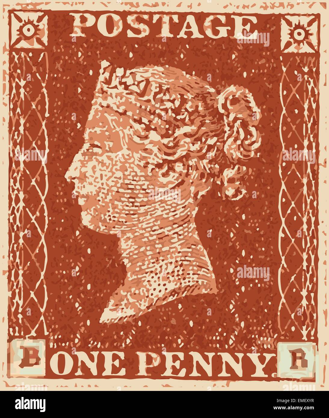 British postage stamp penny red hires stock photography and images Alamy