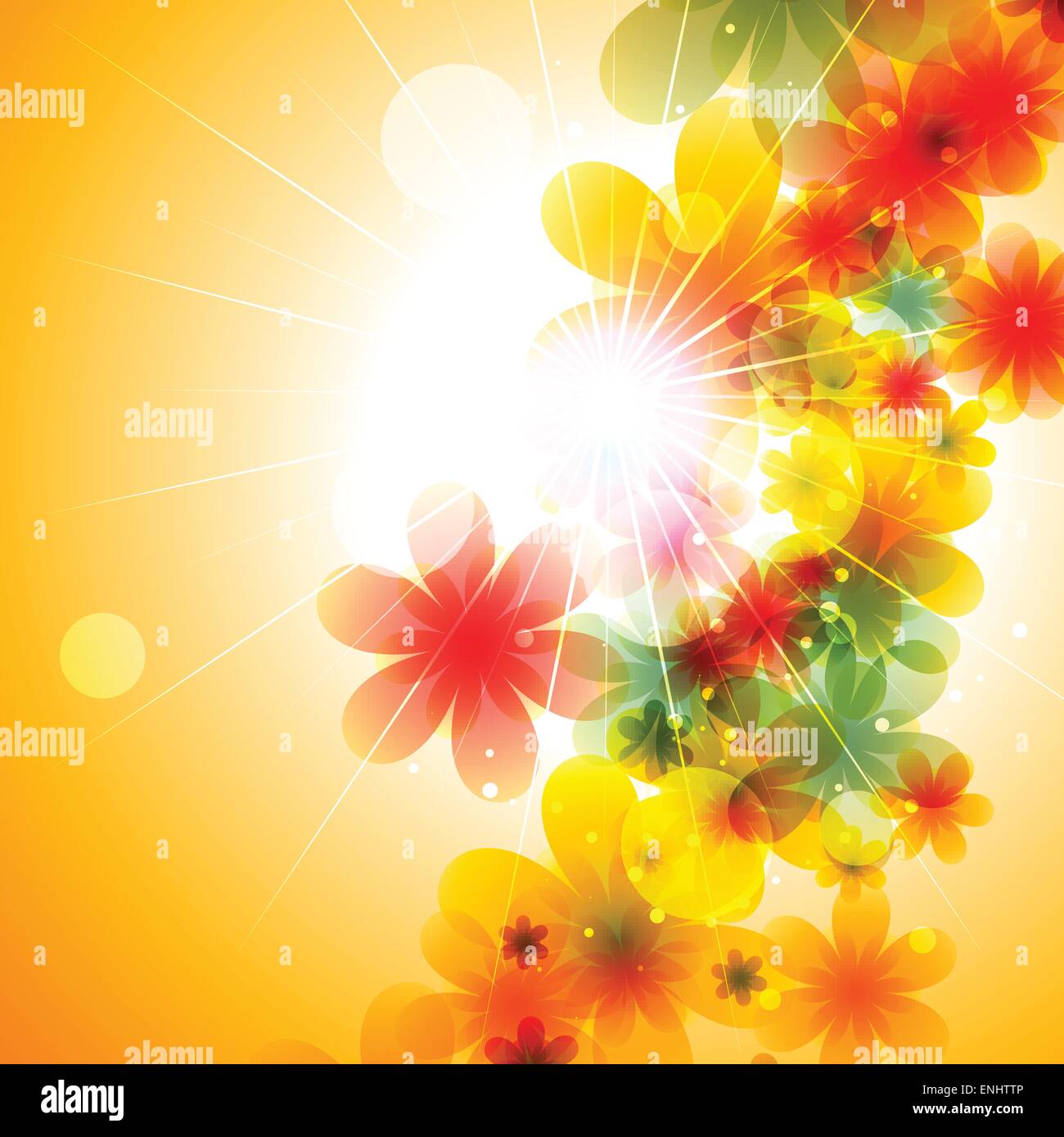 vector beautiful flower background art Stock Vector Image & Art Alamy