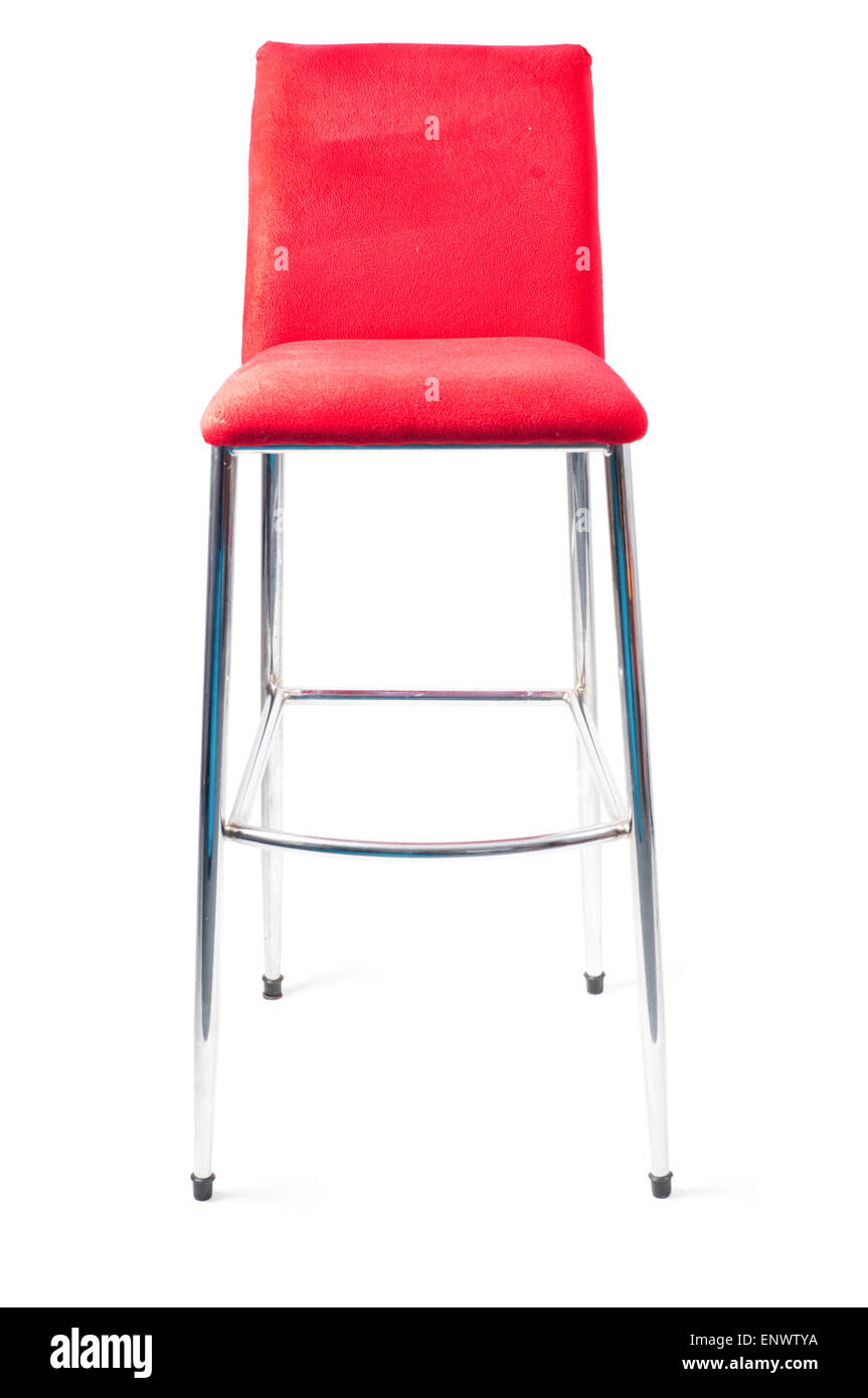 Red bar stool Stock Photo Alamy