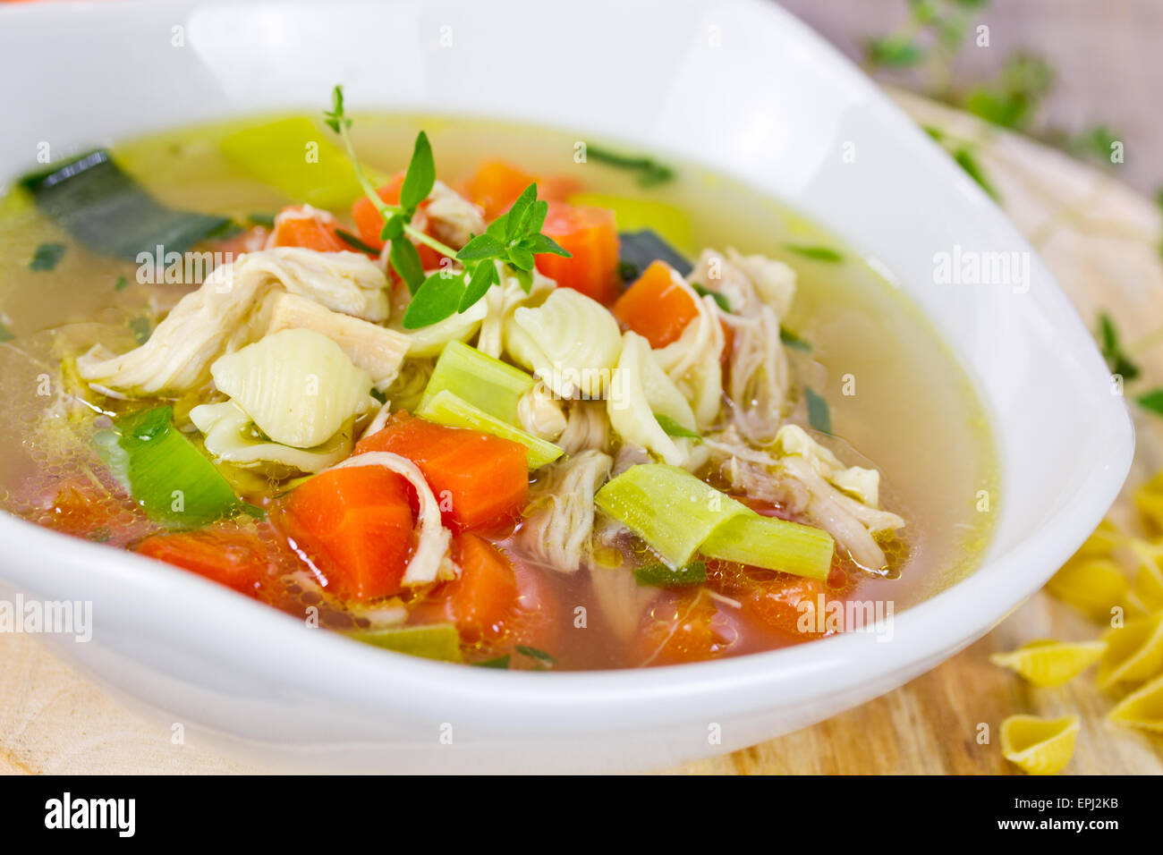 chicken soup Stock Photo Alamy