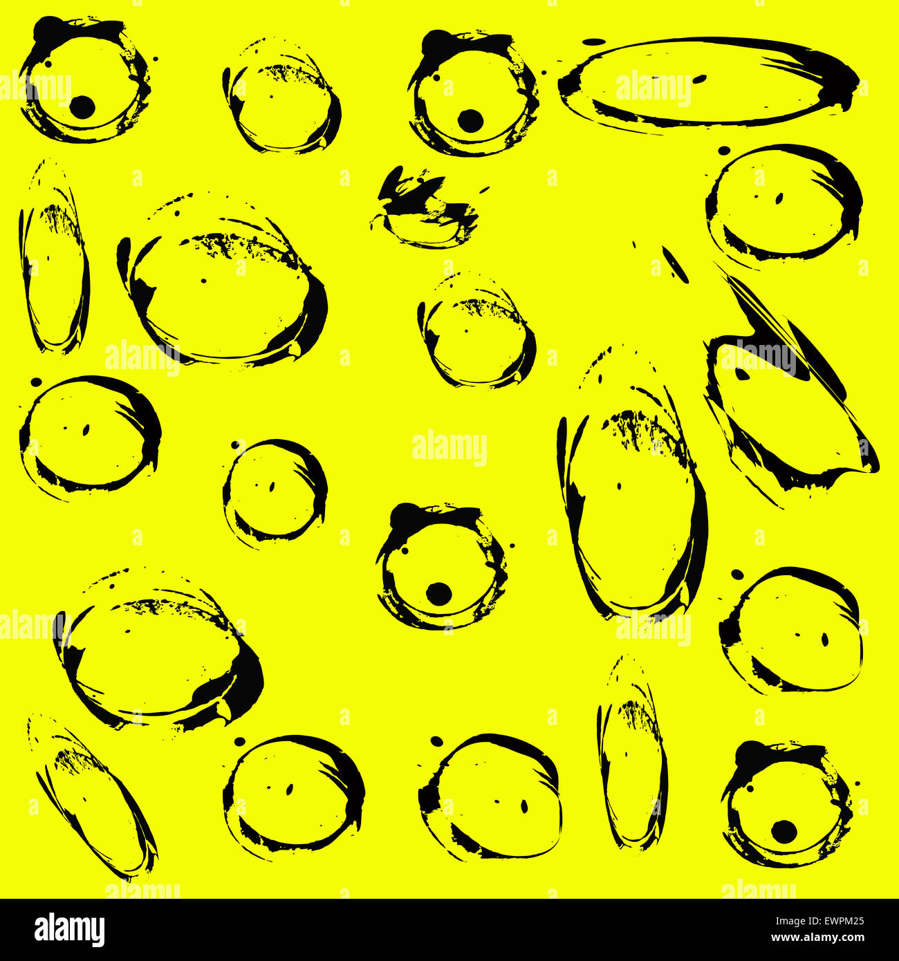 Different forms on yellow background Stock Photo Alamy