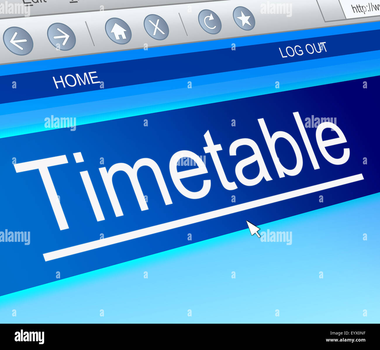Scheduled timetable hires stock photography and images Alamy
