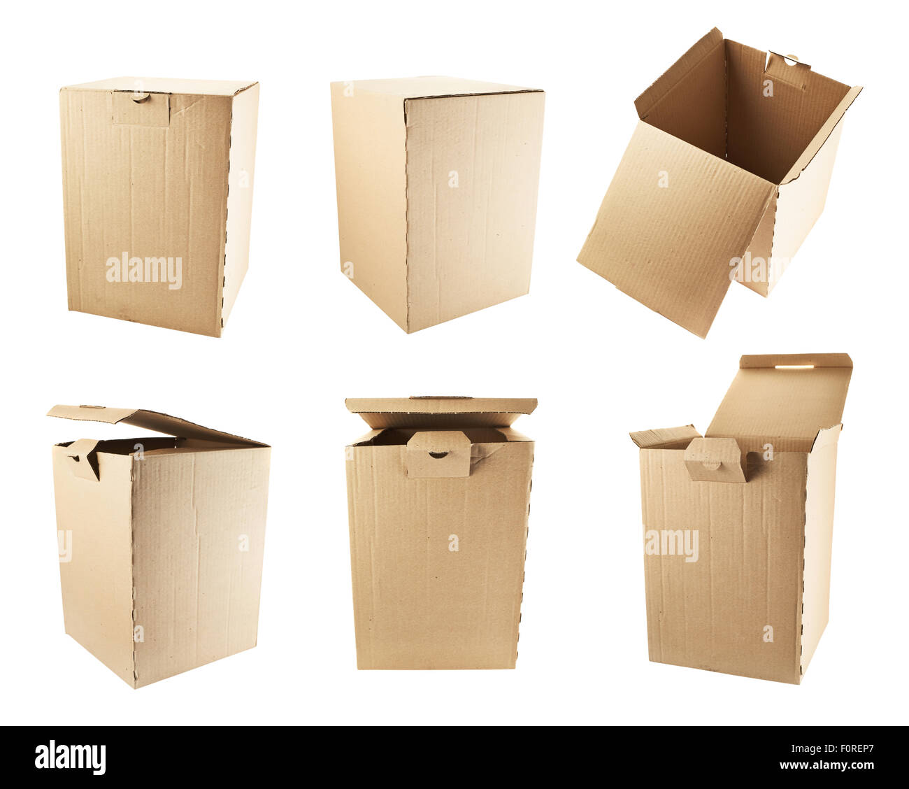 Cardboard box package isolated Stock Photo Alamy