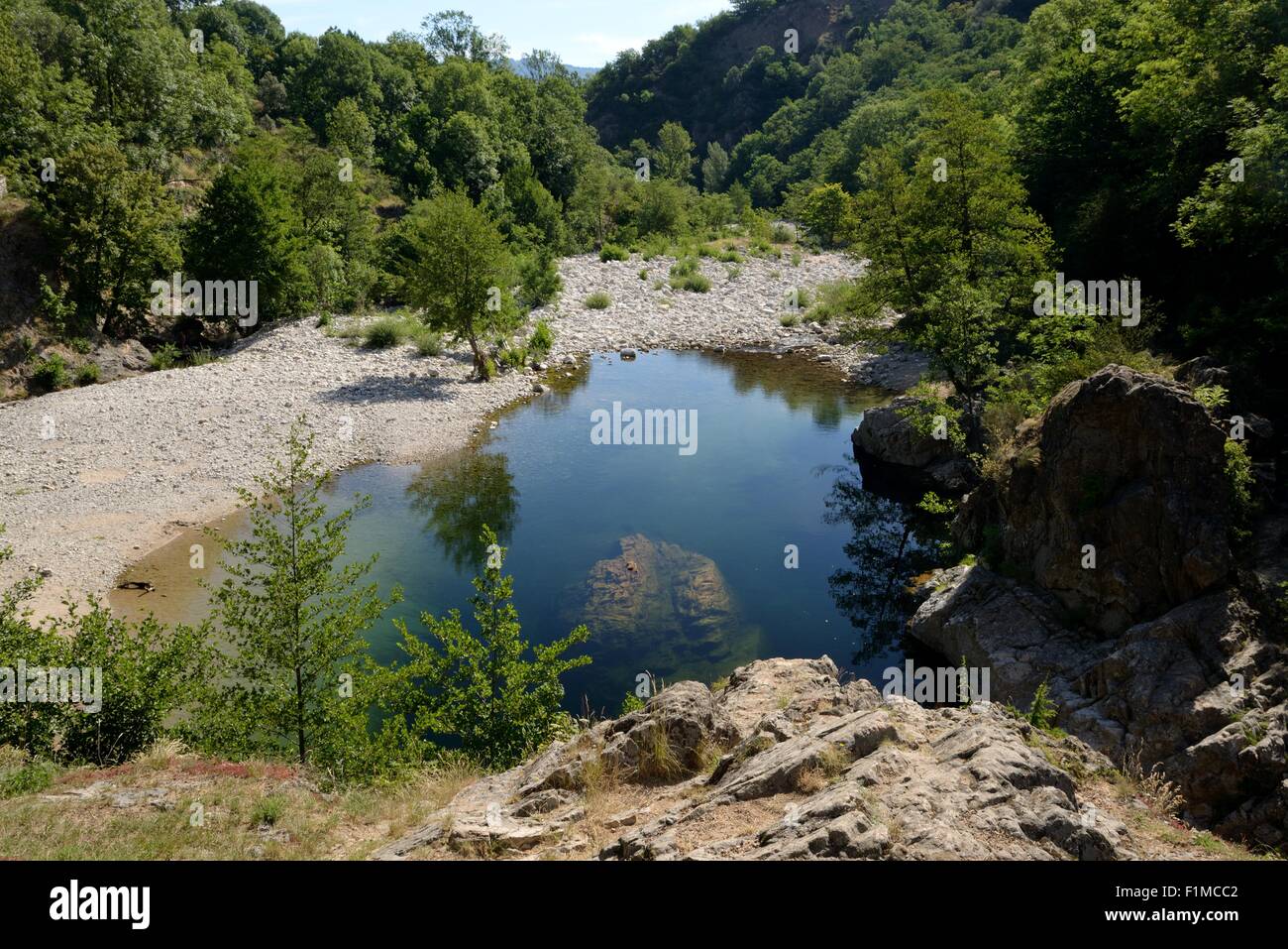 Pond under the Devil's bridge Stock Photo Alamy