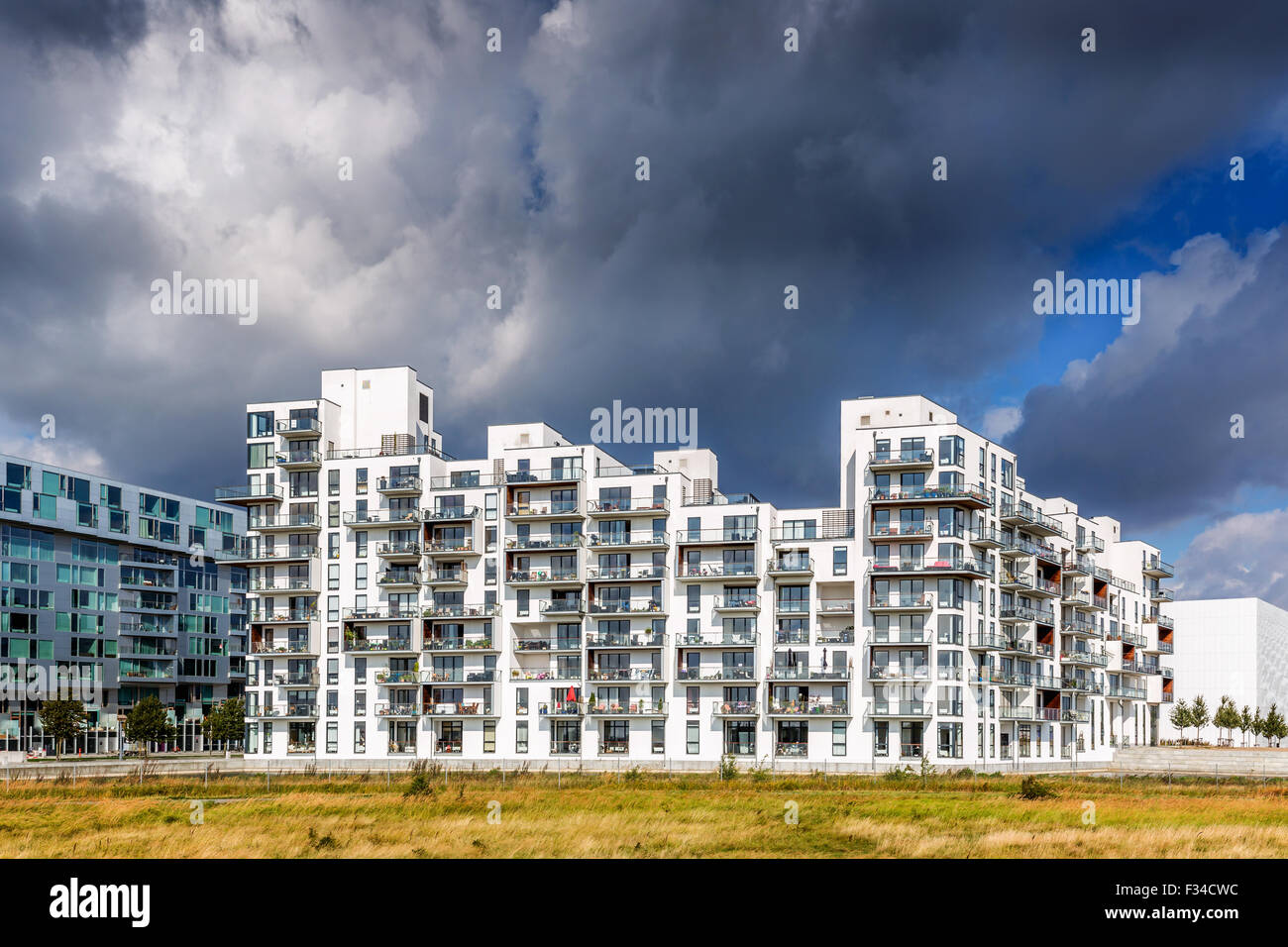 Modern apartments in Orestaden, Copenhagen, Denmark Stock Photo Alamy