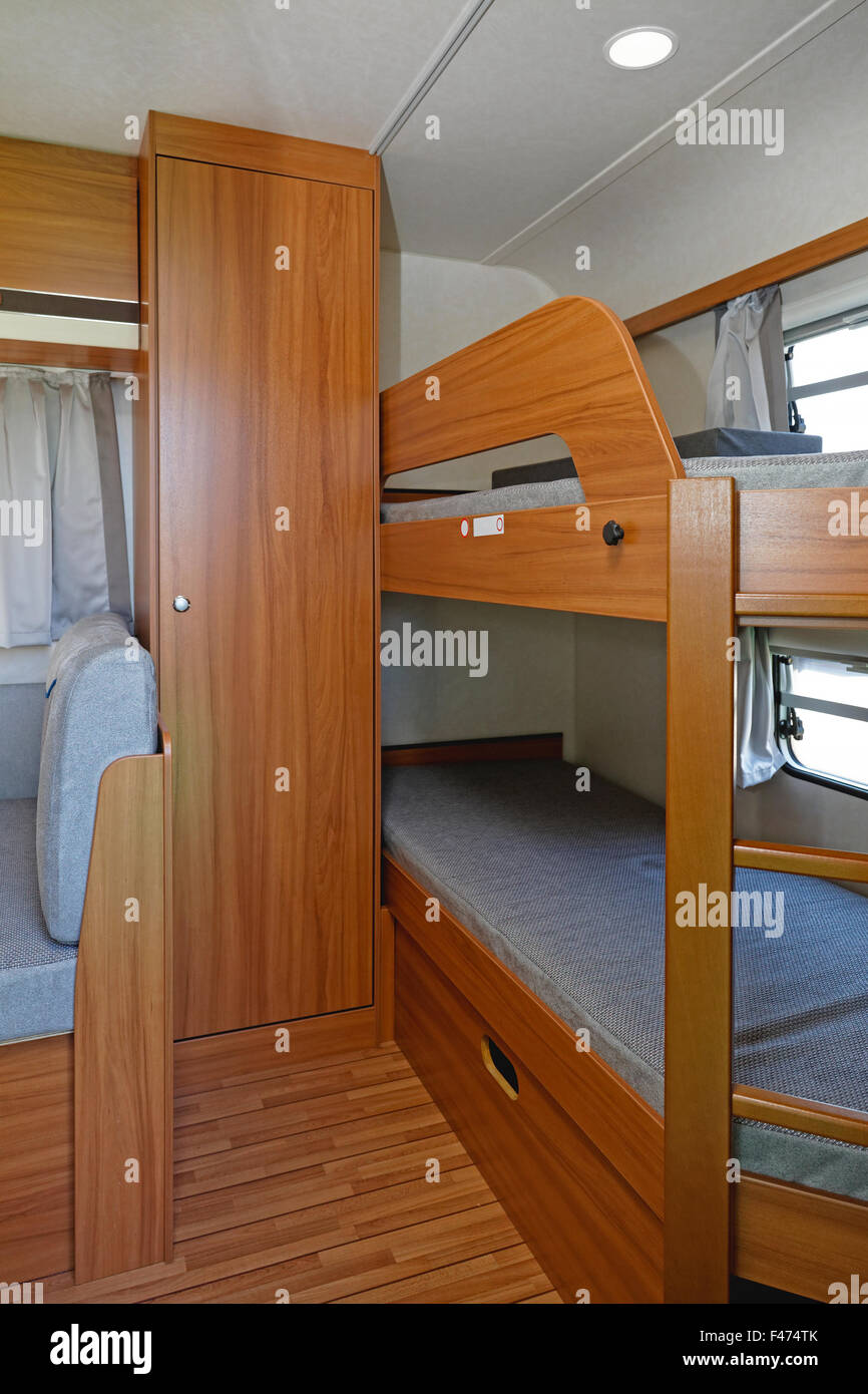 Bunk Bed Trailer Stock Photo Alamy
