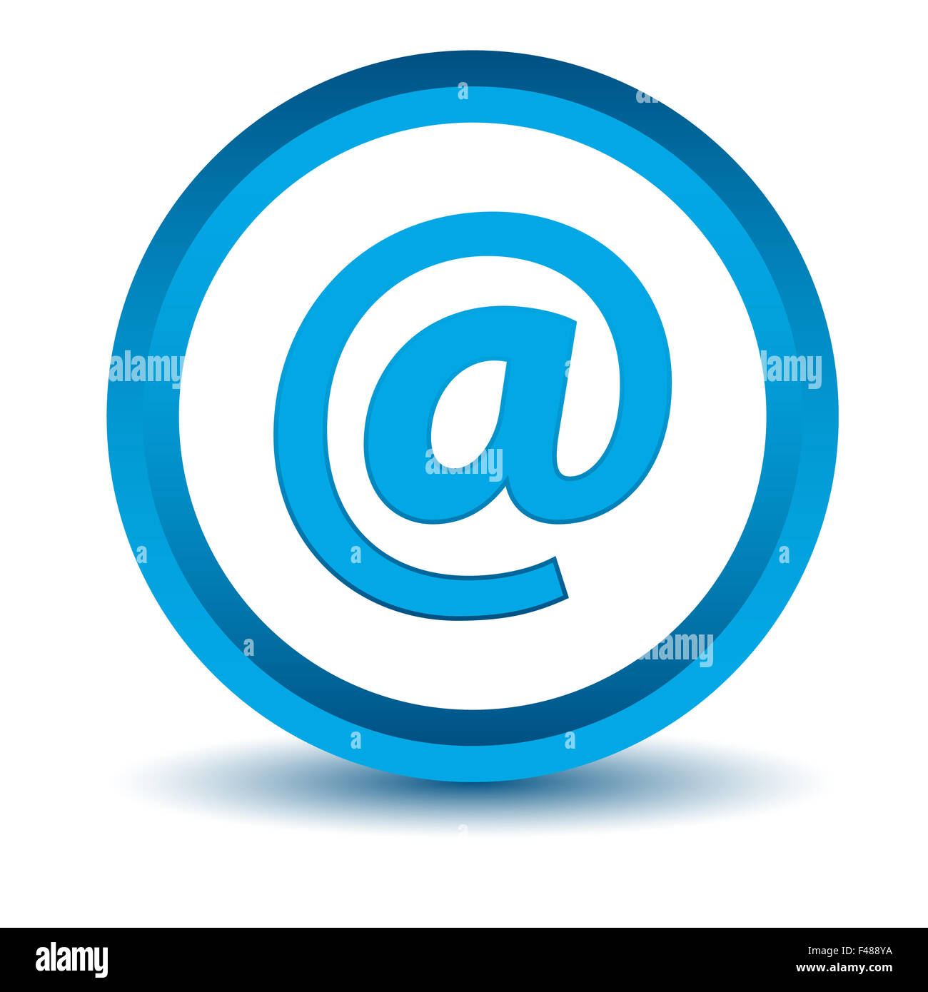 Blue email icon Stock Photo Alamy