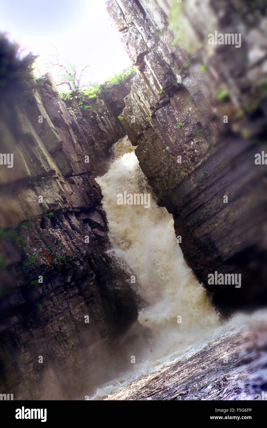 High Force waterfall Stock Photo Alamy