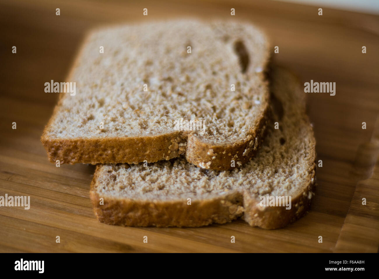 Bread while preparing a sandwich Stock Photo Alamy