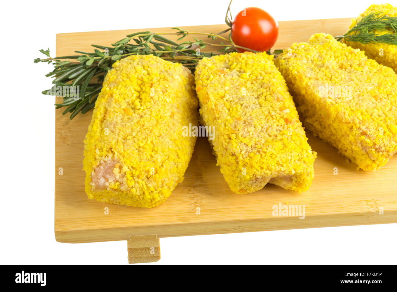Frozen chicken cutlets Stock Photo Alamy