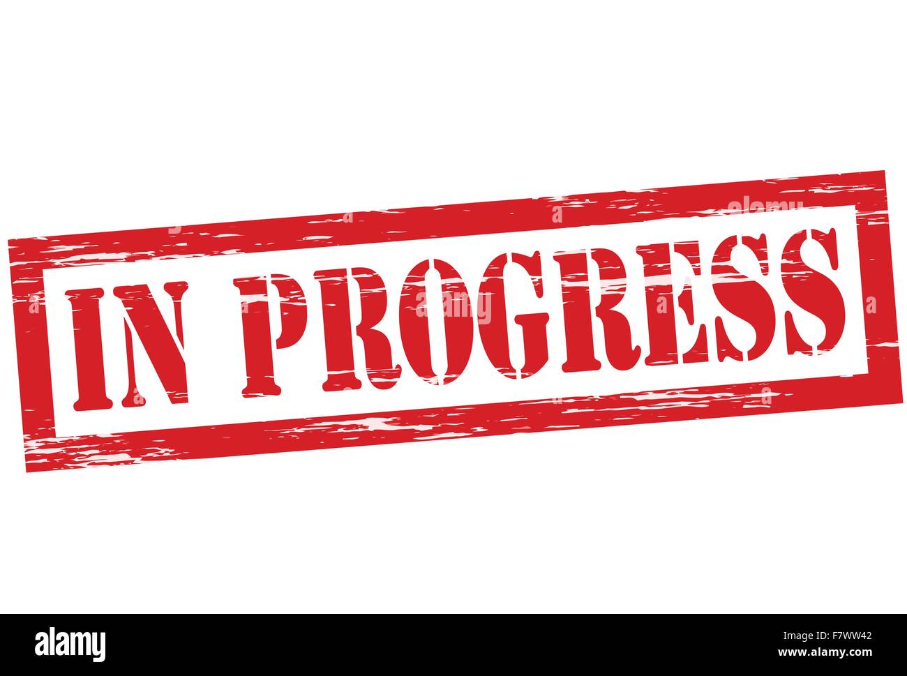 Progress stamp Stock Vector Images Alamy