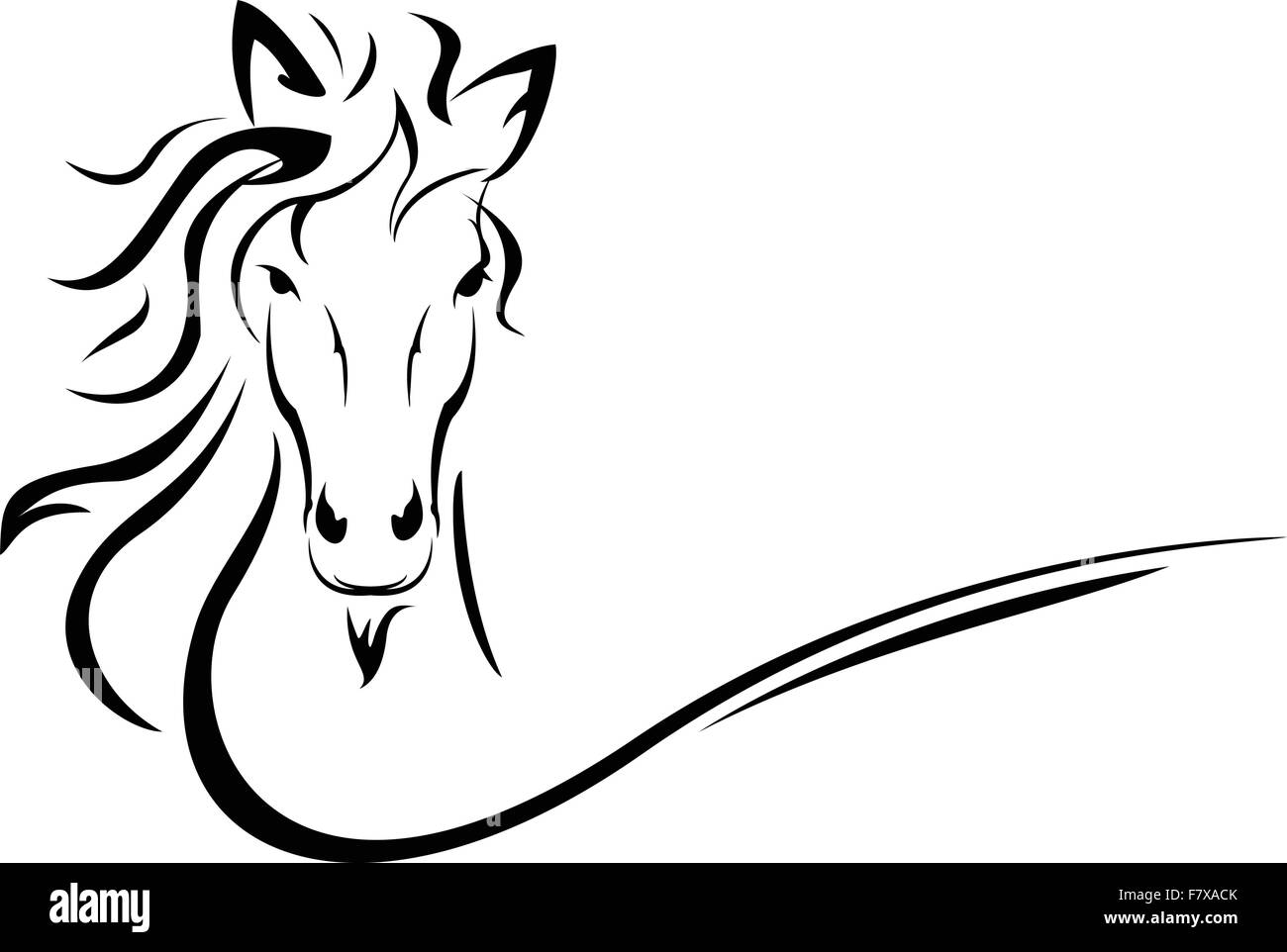 horse head vector Stock Vector Image & Art Alamy