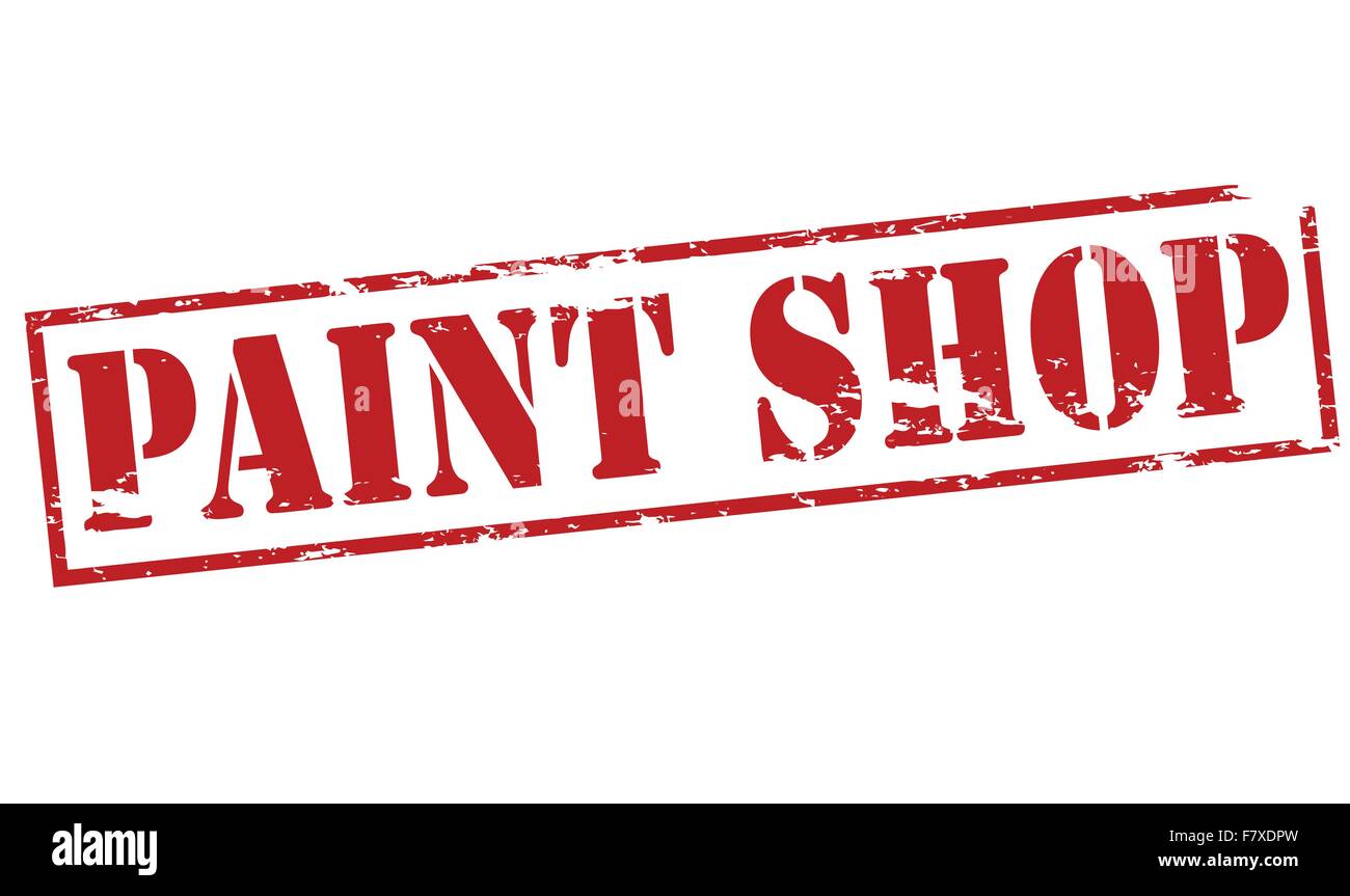 Paint store sign Stock Vector Images Alamy