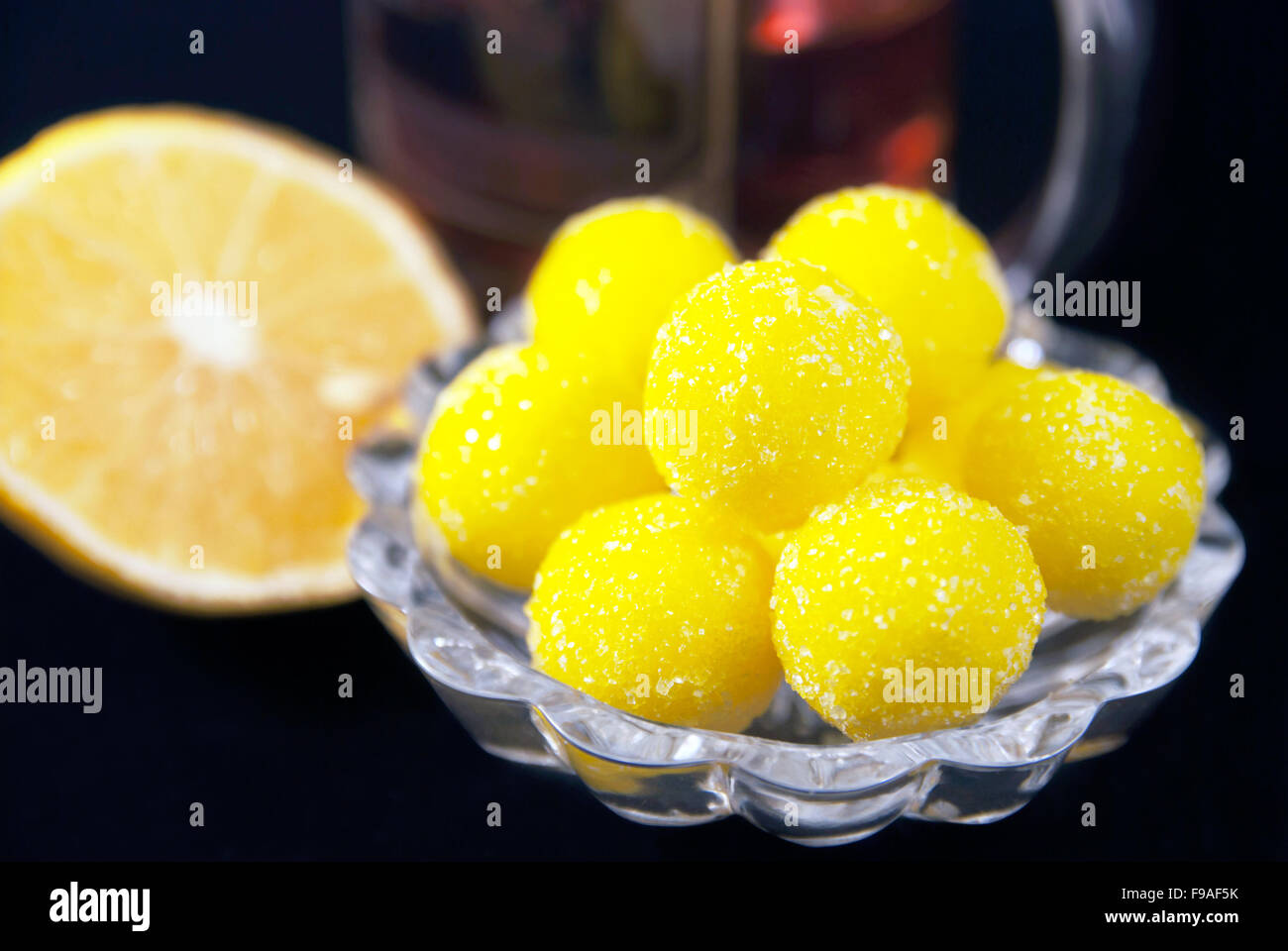 Lemon candies Stock Photo Alamy