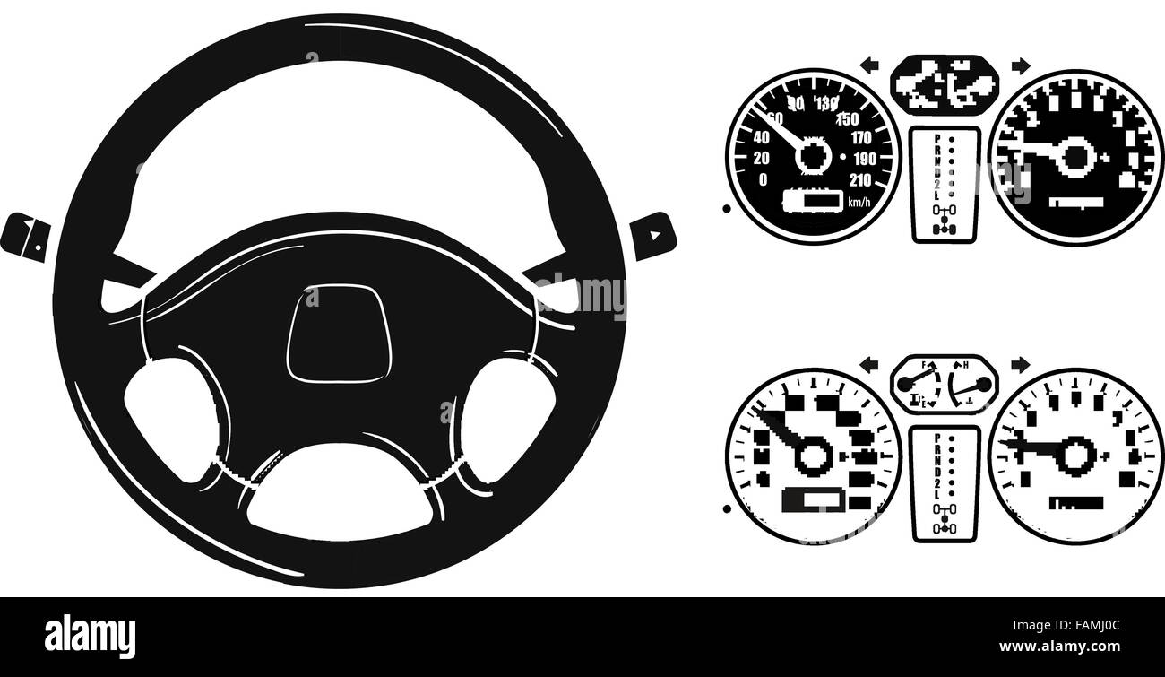 icon steering wheel Stock Vector Image & Art Alamy