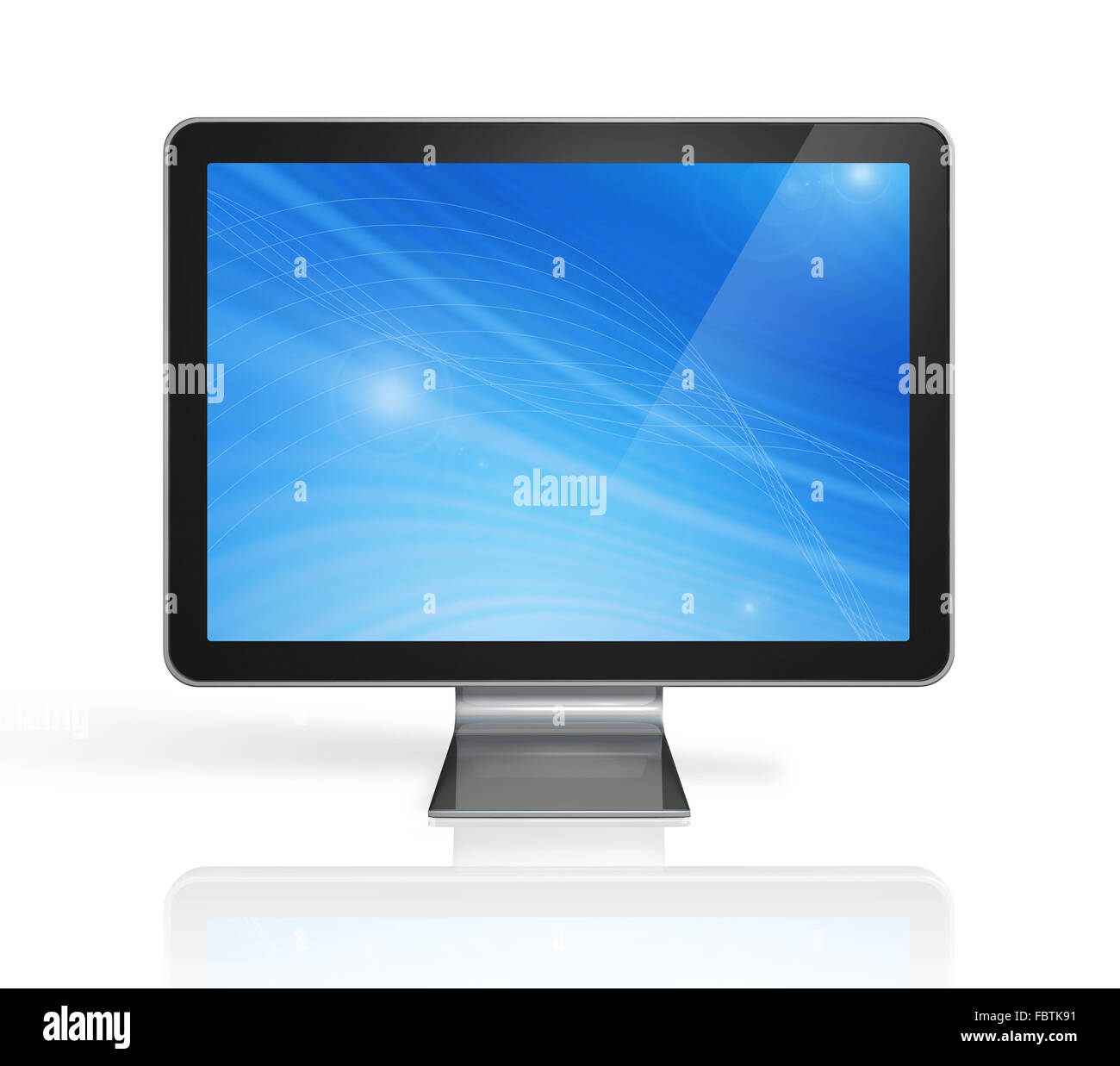 3D computer, television screen Stock Photo Alamy