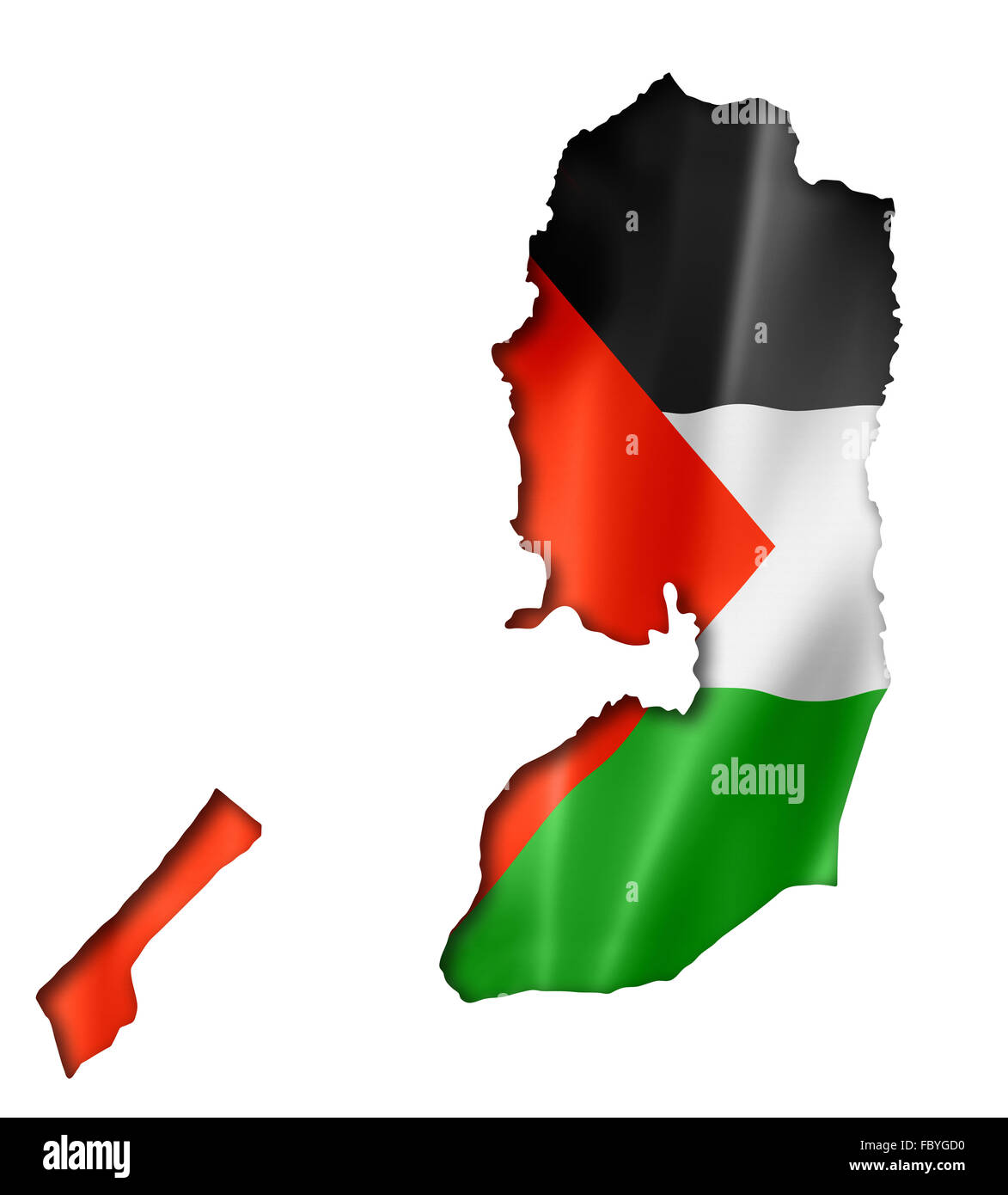 Palestinian flag map Stock Photo Alamy