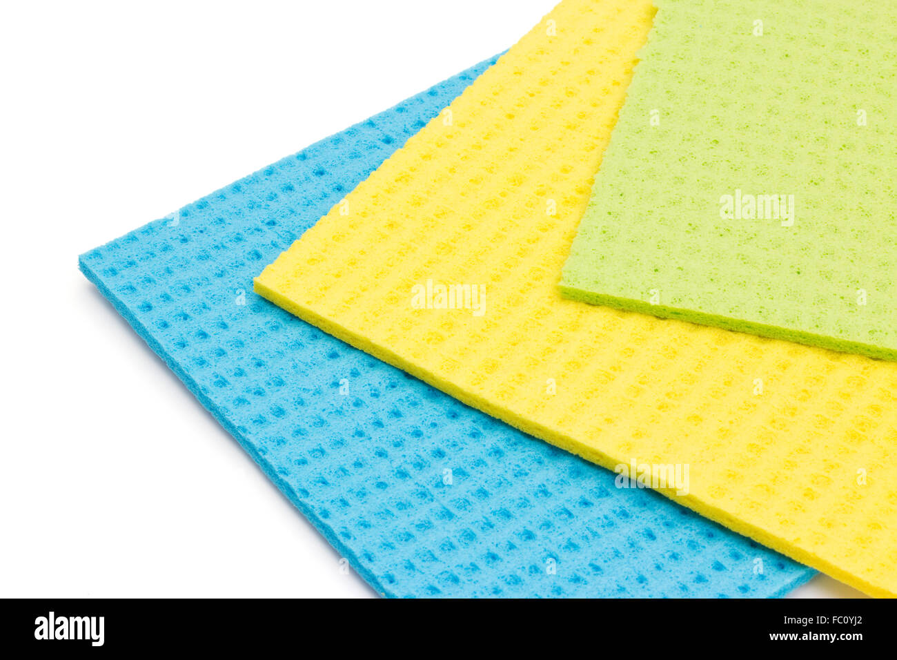 Three sponge clothes Stock Photo Alamy