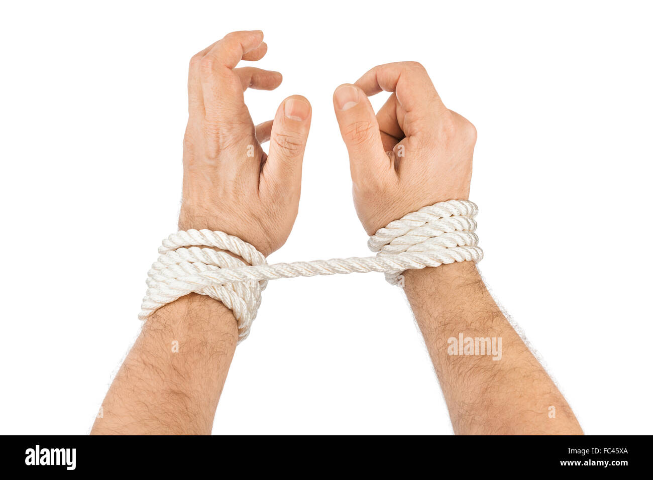 Hands Tied Bondage Stock Photos & Hands Tied Bondage Stock Images Alamy