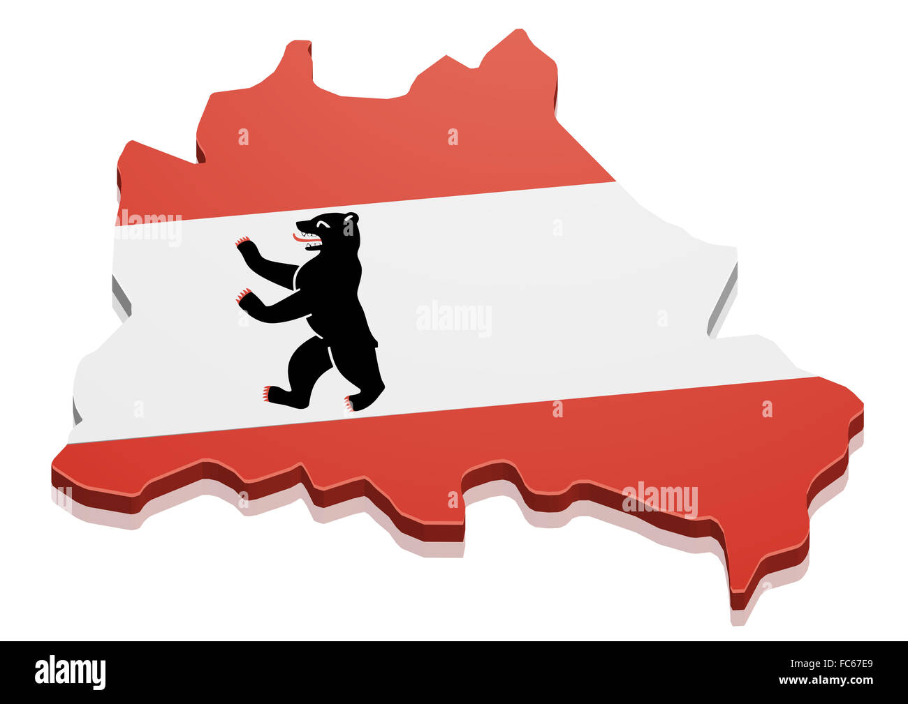 Map of berlin Cut Out Stock Images & Pictures Alamy