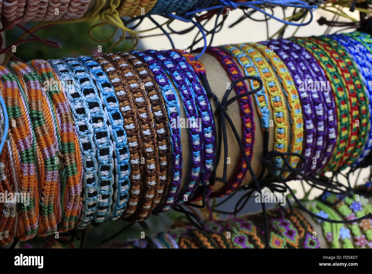 Bracelets wool son Stock Photo Alamy