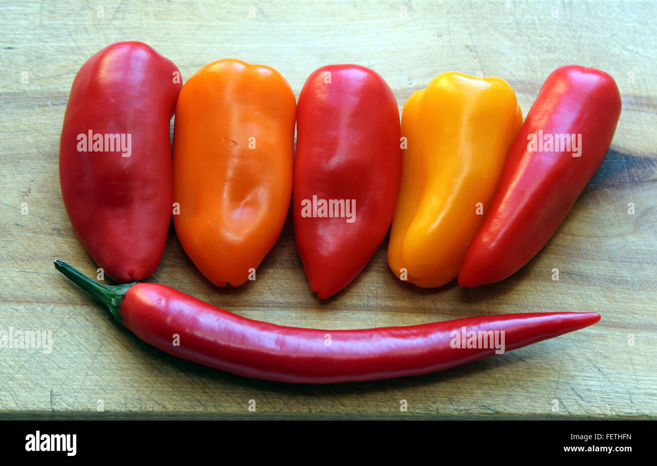 Hot pepper and paprika Stock Photo Alamy