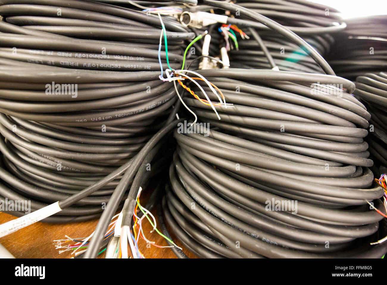 thick electric cable Stock Photo - Alamy