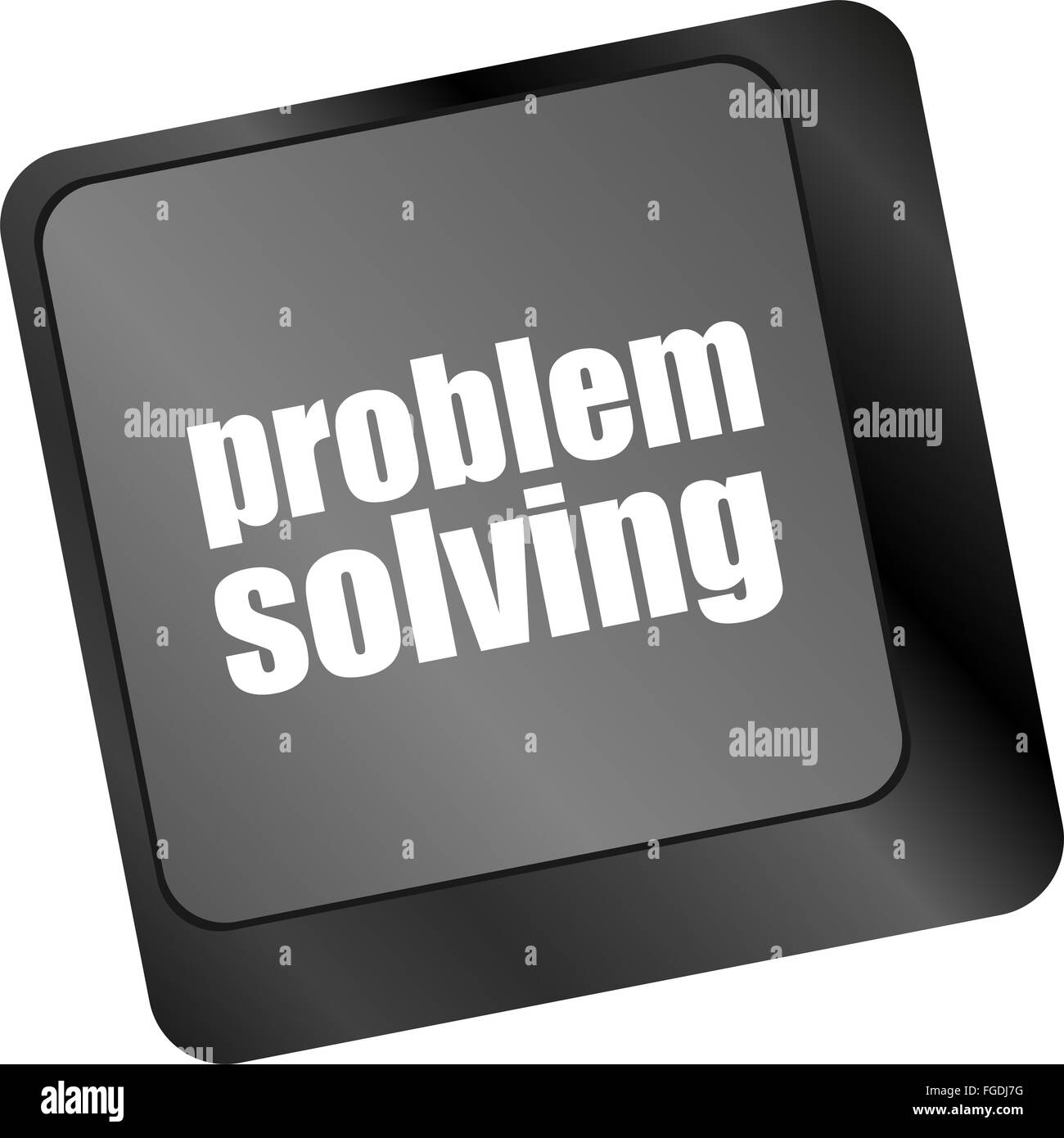 problem solving button on computer keyboard key Stock Photo Alamy