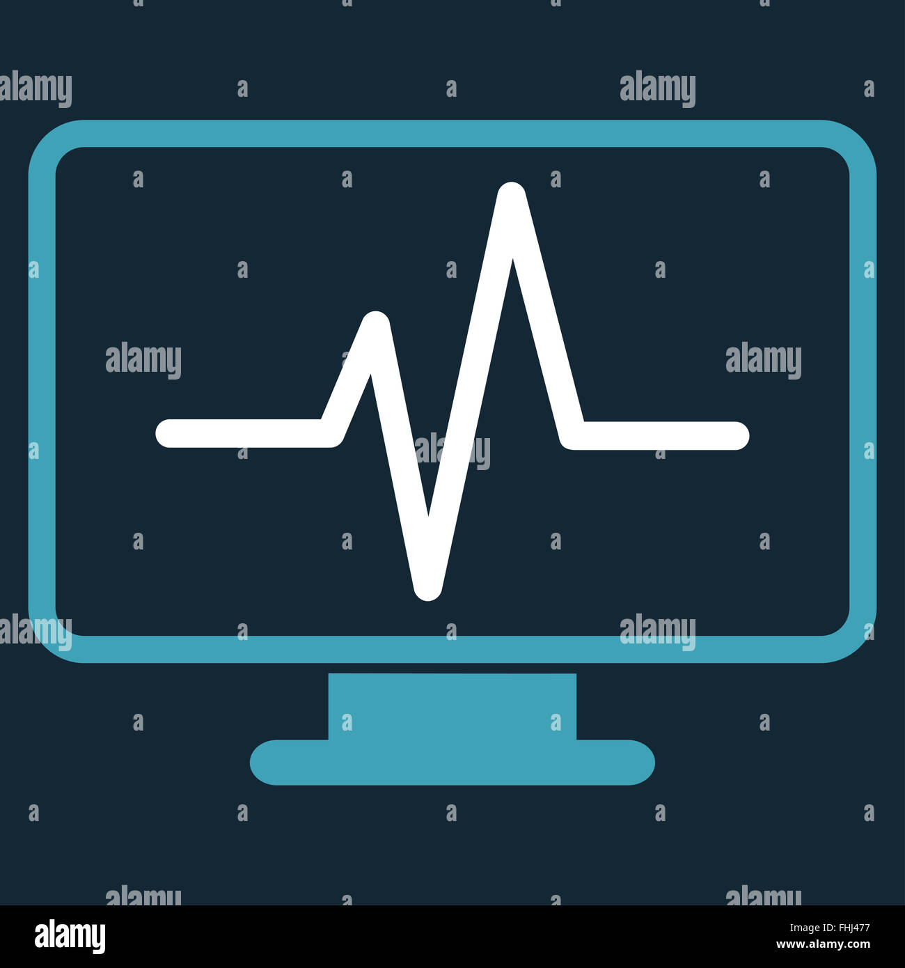 Monitoring Flat Icon Stock Photo Alamy