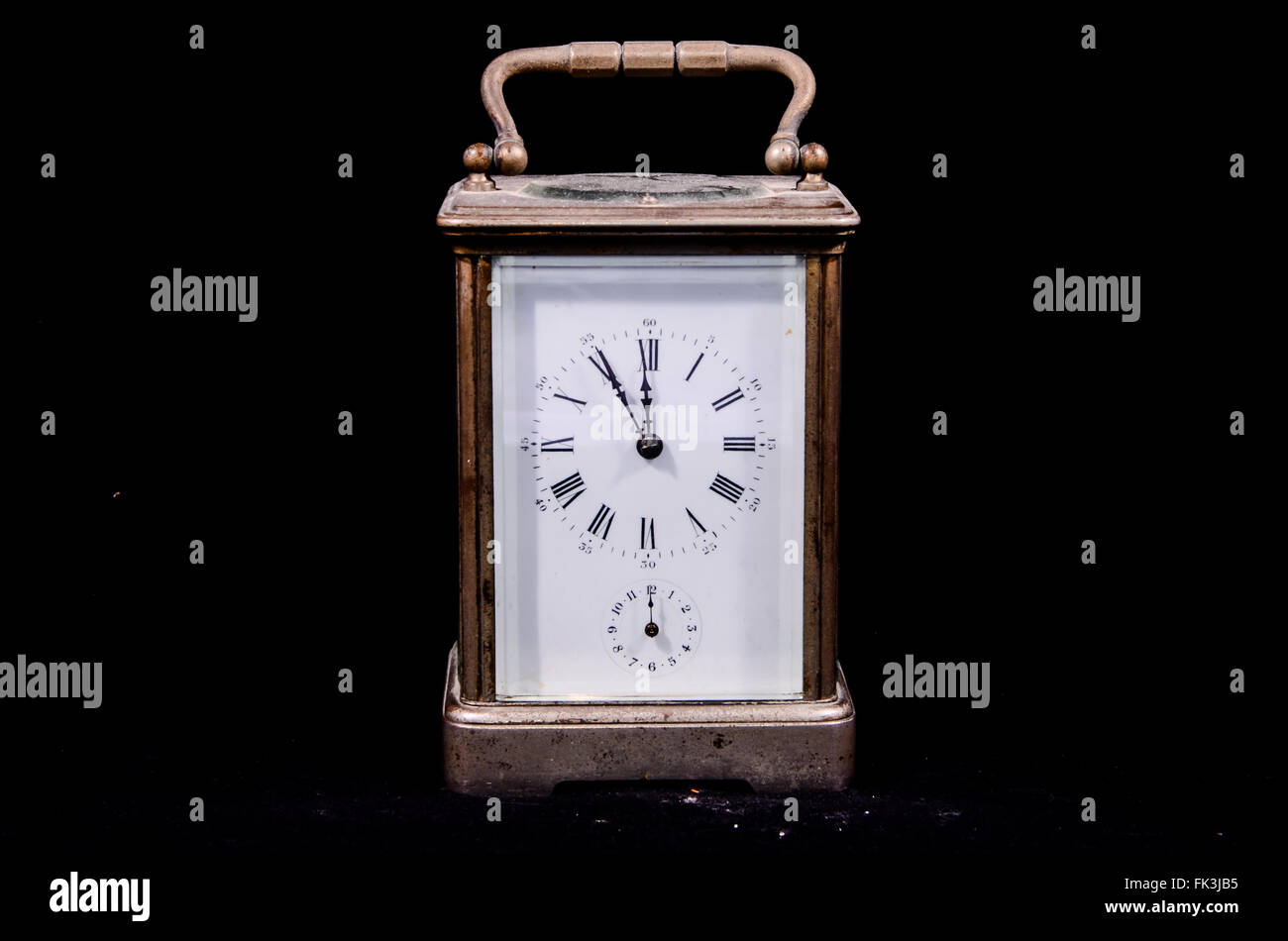 Typical Mechanical Alarm Clock Stock Photo Alamy