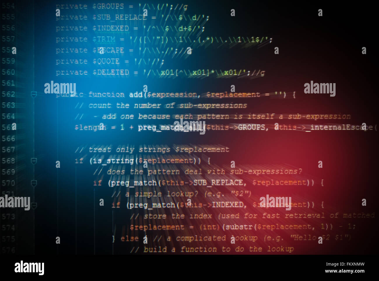 close up photograph of generic javascript code on computer monitor
