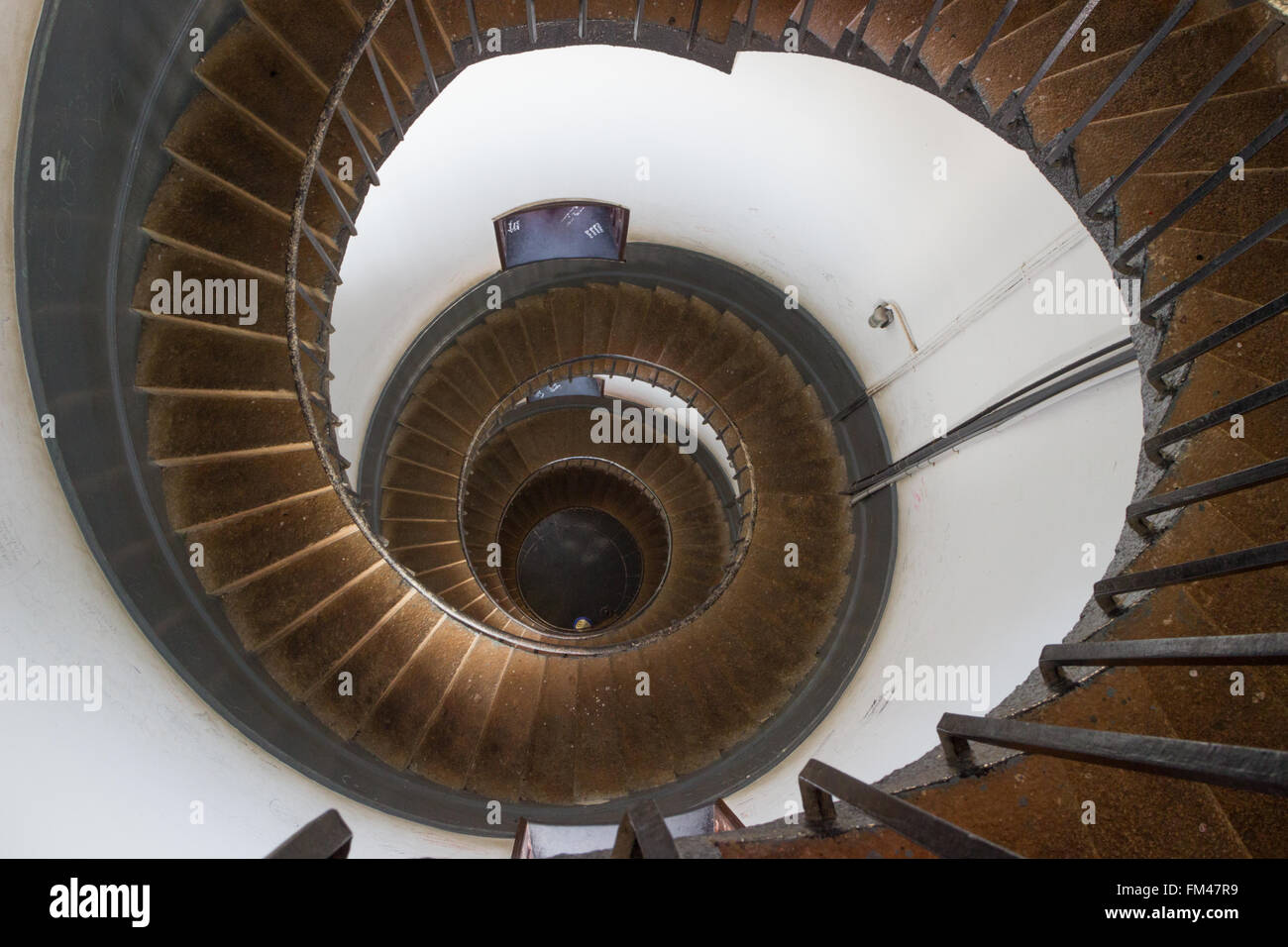 Cylindrical staircase Stock Photo Alamy