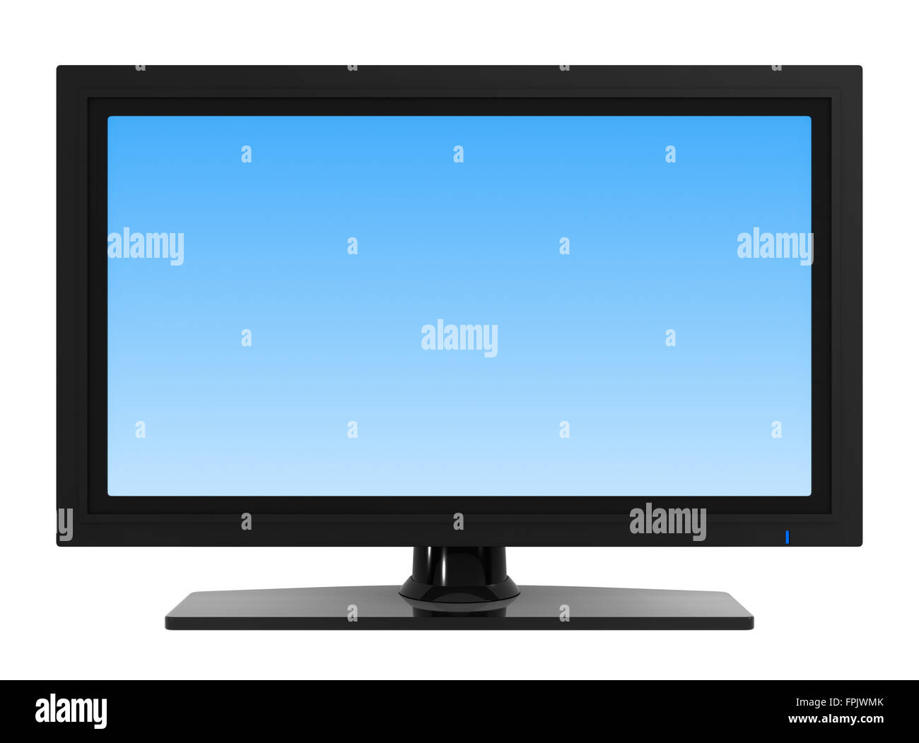Flat screen television , blank screen Stock Photo Alamy