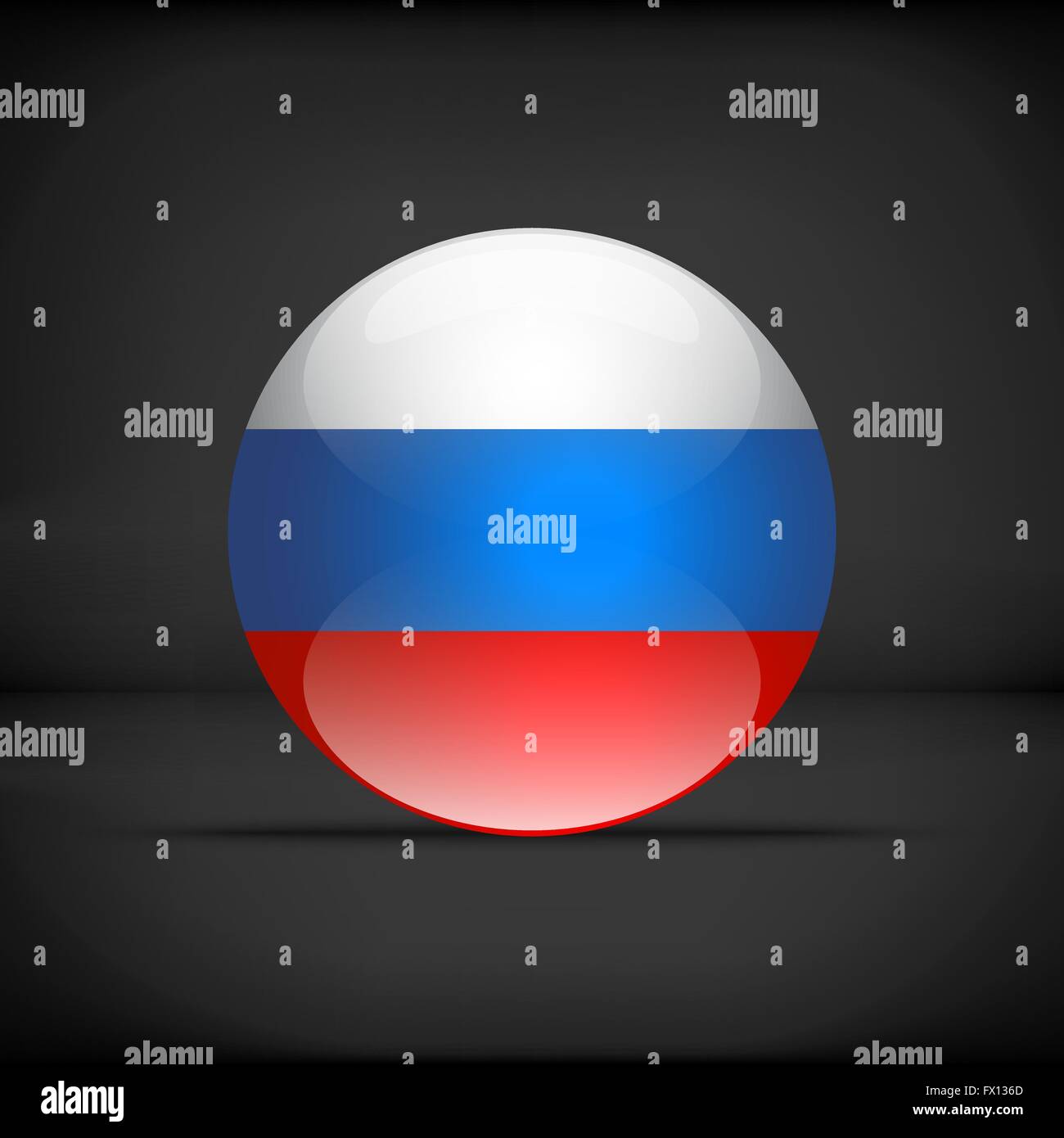 Round Russian flag Stock Vector Image & Art Alamy
