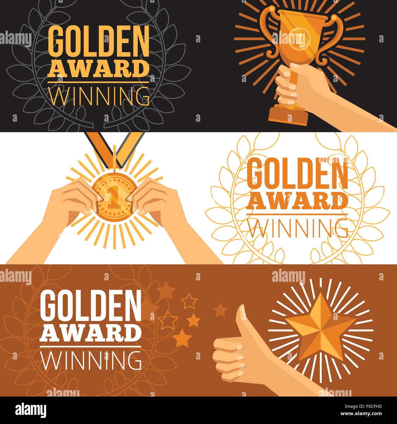 Awards Banners Set Stock Vector Image & Art Alamy