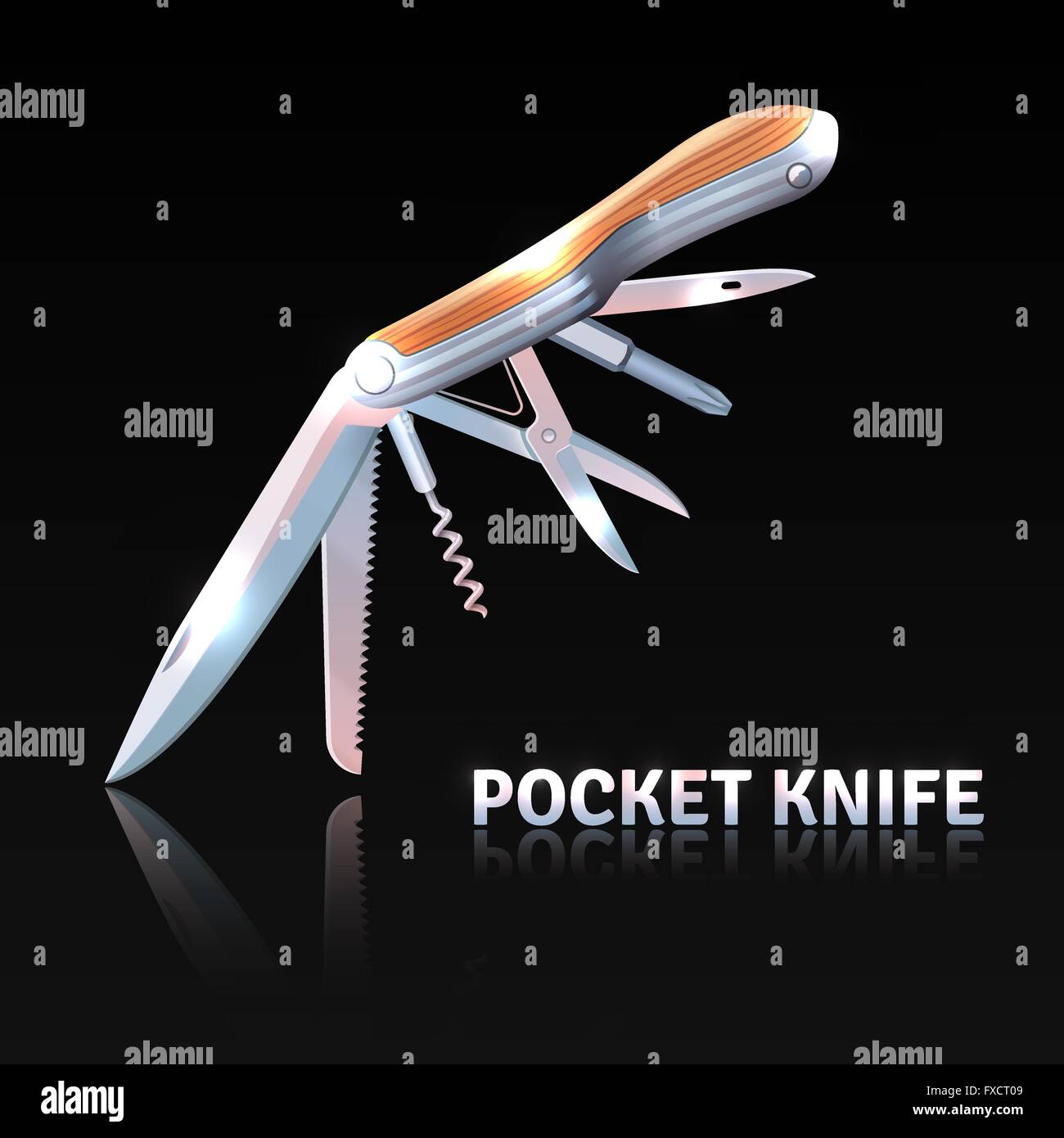 Pocket Knife Background Stock Vector Image & Art Alamy