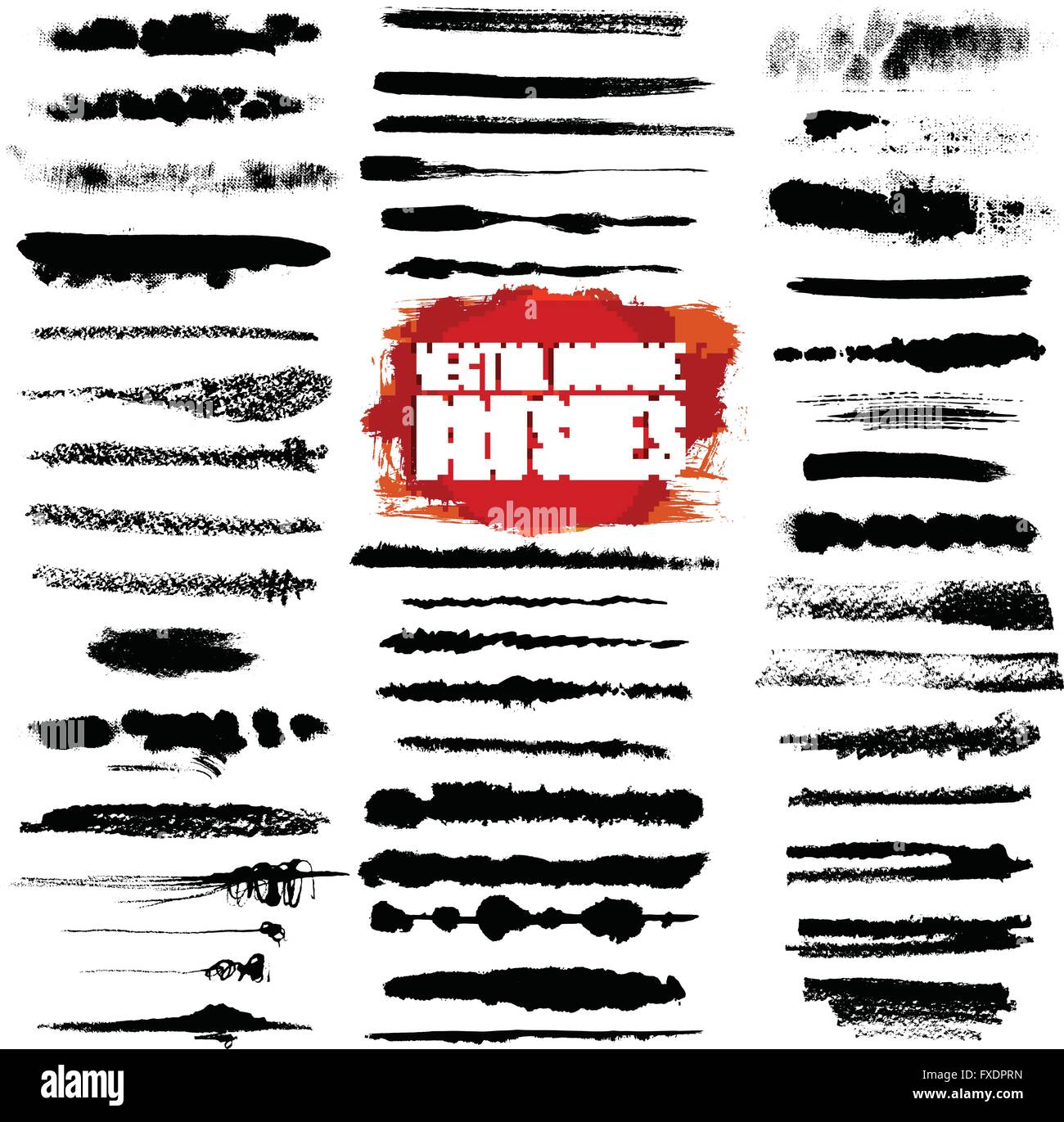 Brush Style Illustrator Set Stock Vector Image & Art Alamy