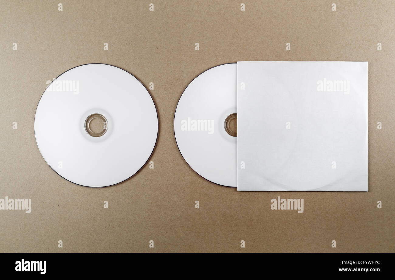 Blank compact disk Stock Photo Alamy