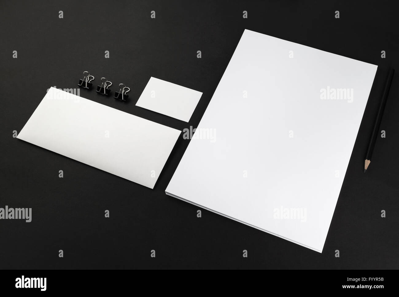 Blank stationery set Stock Photo Alamy