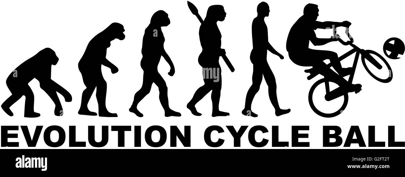 Evolution Cycle ball Stock Photo Alamy