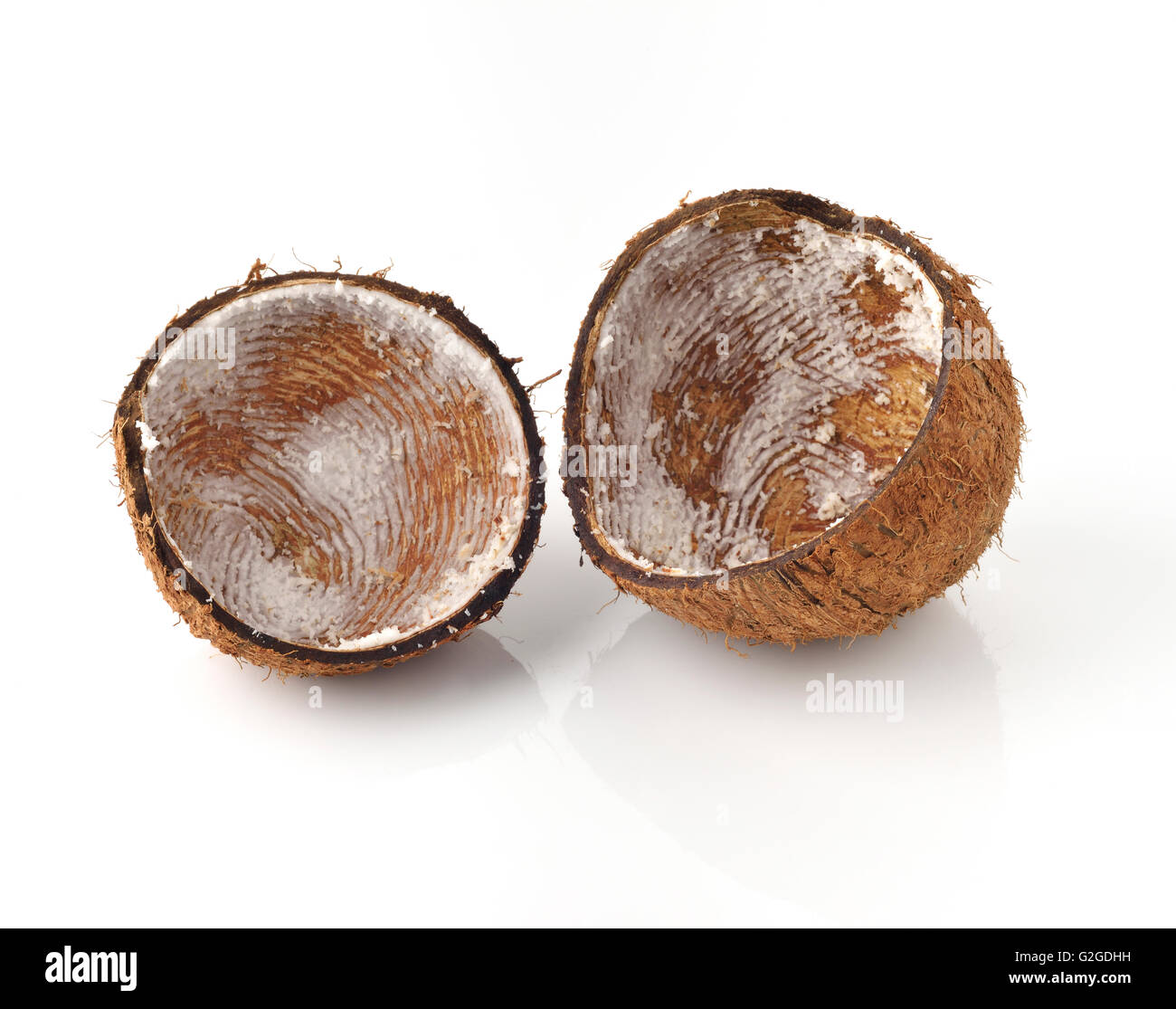 Empty Coconut Shells Stock Photo Alamy