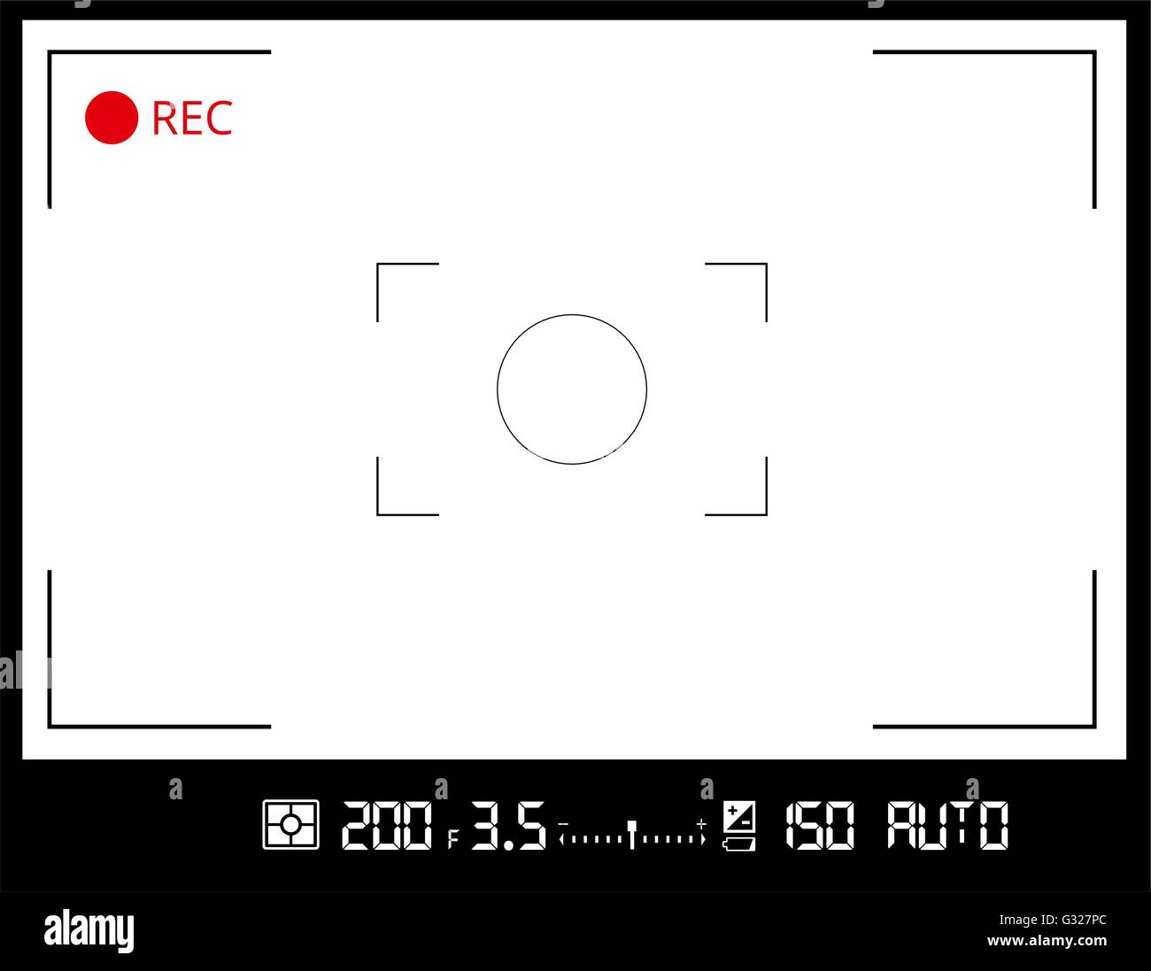camera viewfinder screen Stock Vector Image & Art Alamy