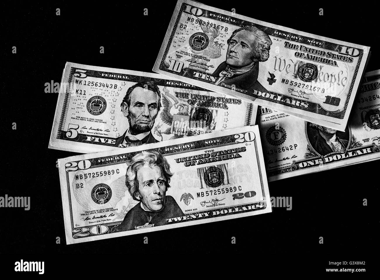 US Dollar banknotes Stock Photo Alamy