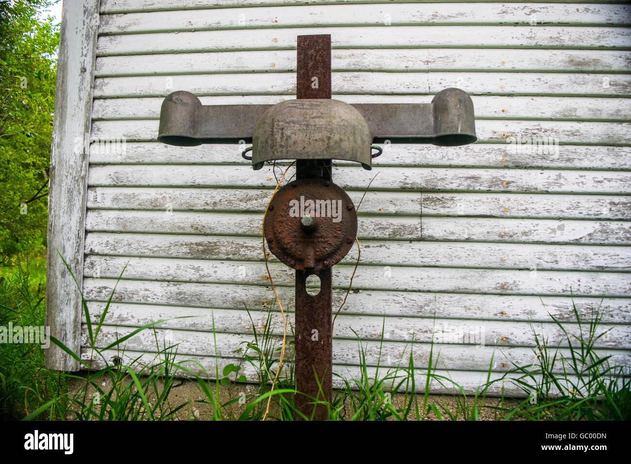 Antique farm heating element Stock Photo Alamy
