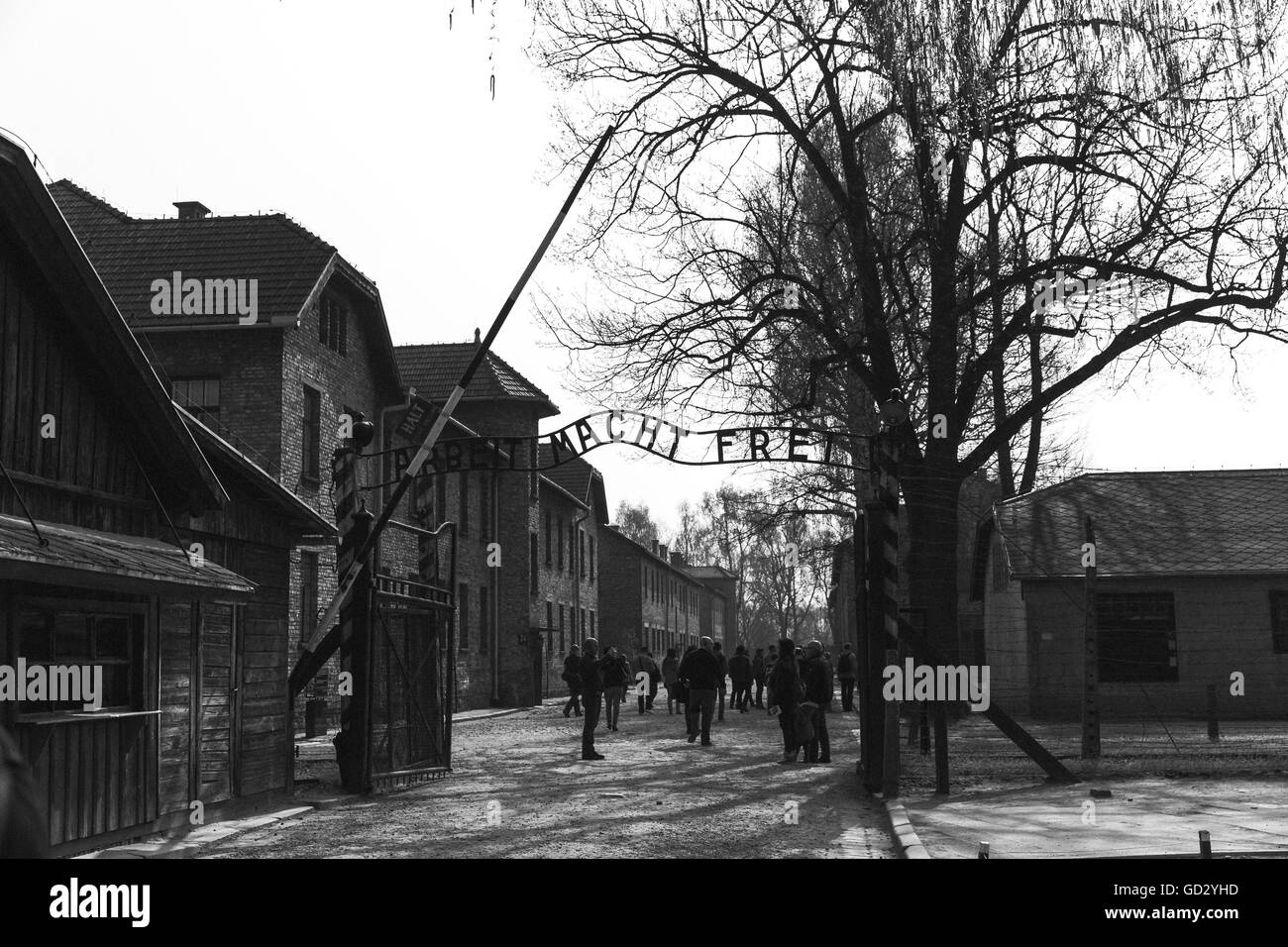 'Work sets you free' Stock Photo Alamy