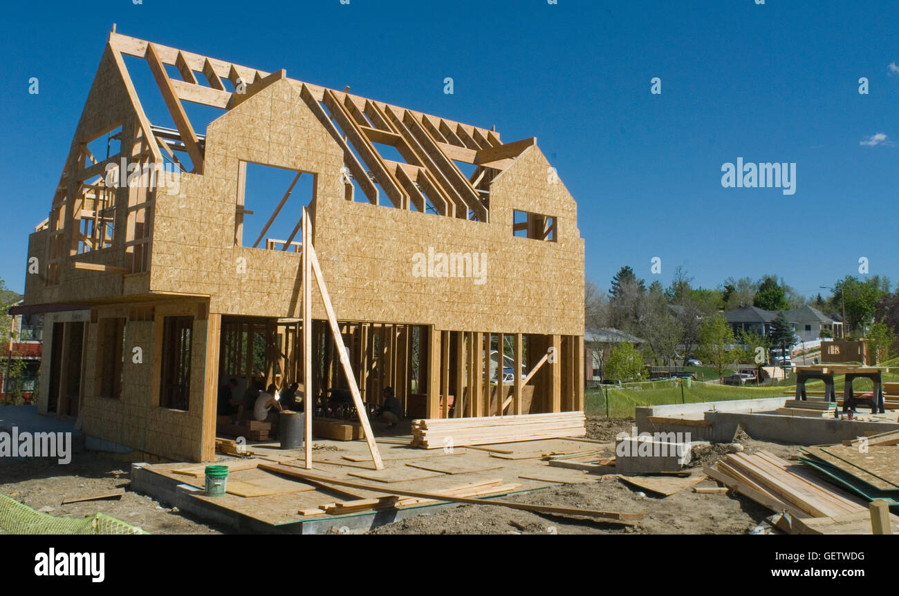 New Construction in Boulder CO Stock Photo Alamy