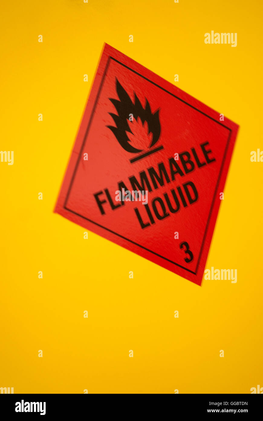 flammable liquid sign / warning Stock Photo Alamy