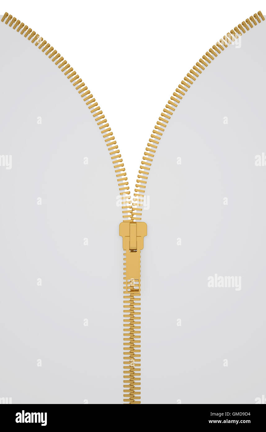 Open lock zipper Stock Photo Alamy