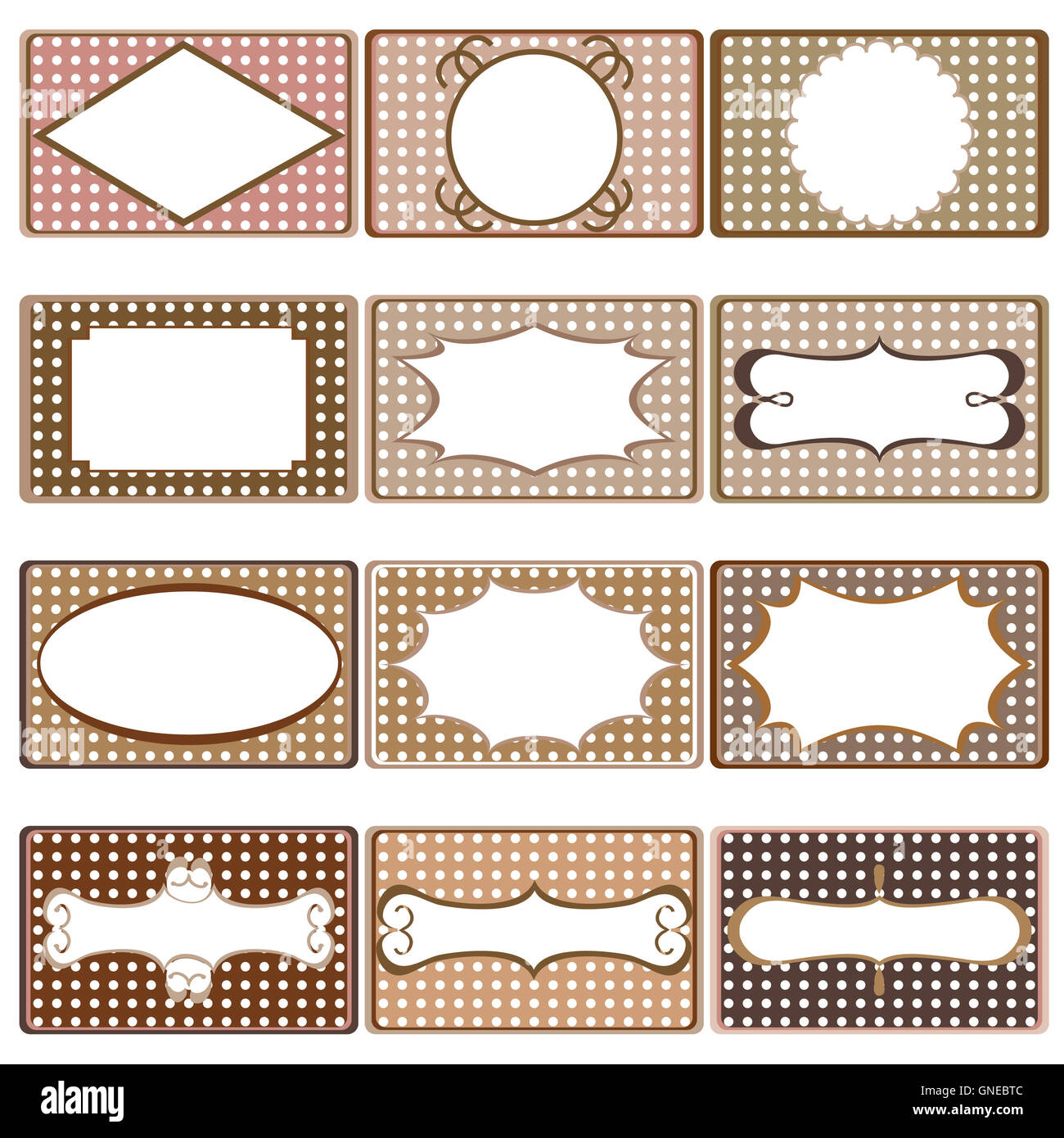 Vintage frames set Stock Photo Alamy