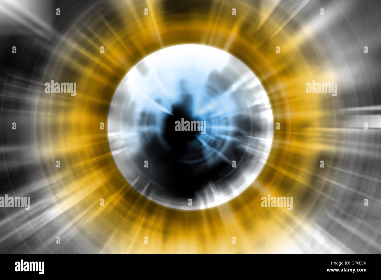Abstract Background With Light Eye Magic Rays Stock Photo Alamy